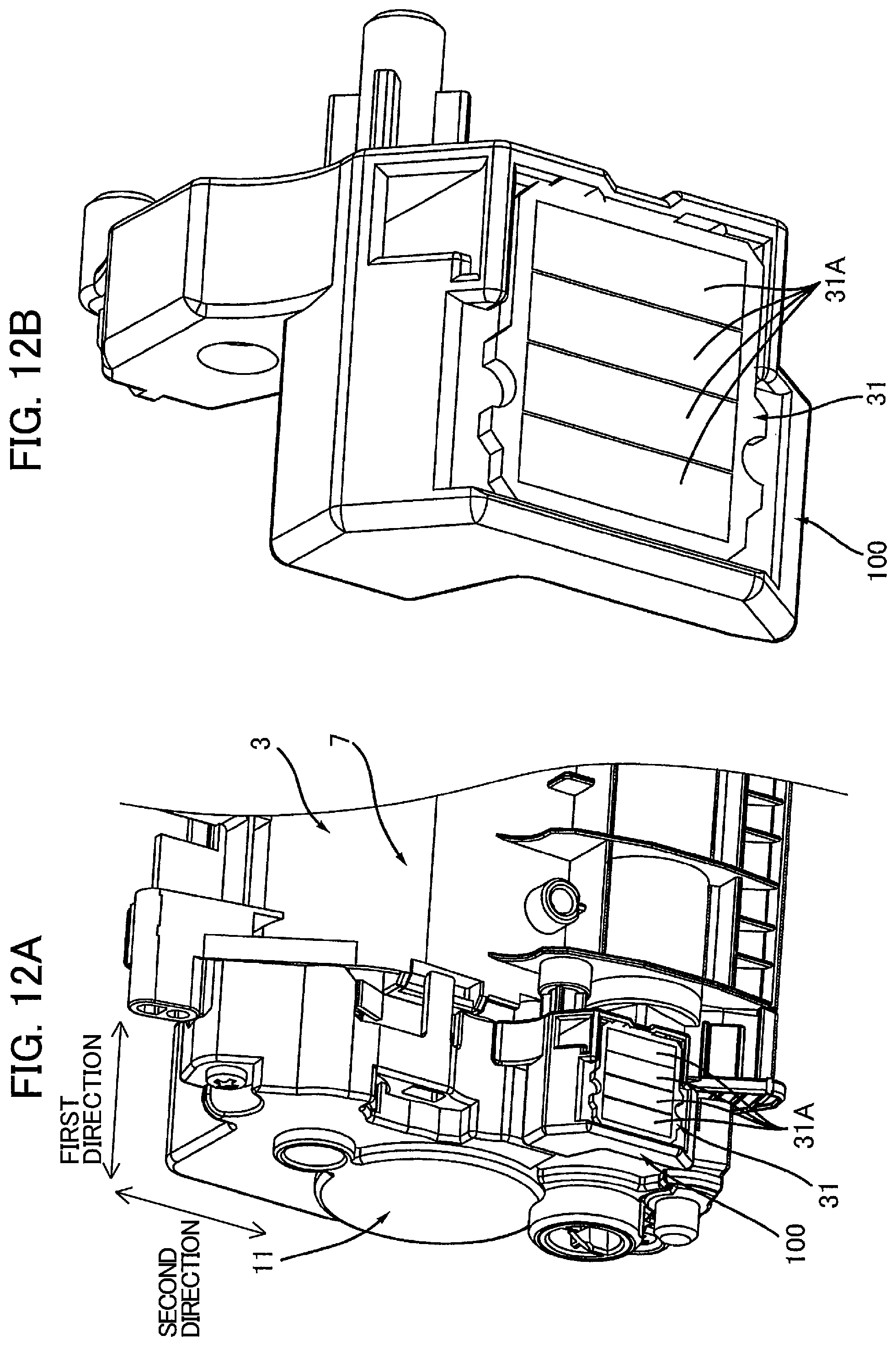 Patent US12360491 Figure 12 – Drum cartridge and developing cartridge capable of suppressing variation in position of electrical contact surface