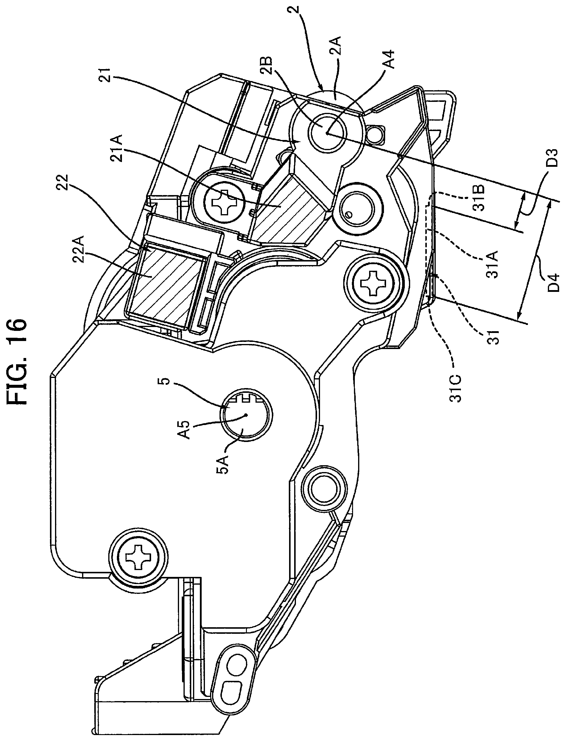 Patent US12360491 Figure 16 – Drum cartridge and developing cartridge capable of suppressing variation in position of electrical contact surface