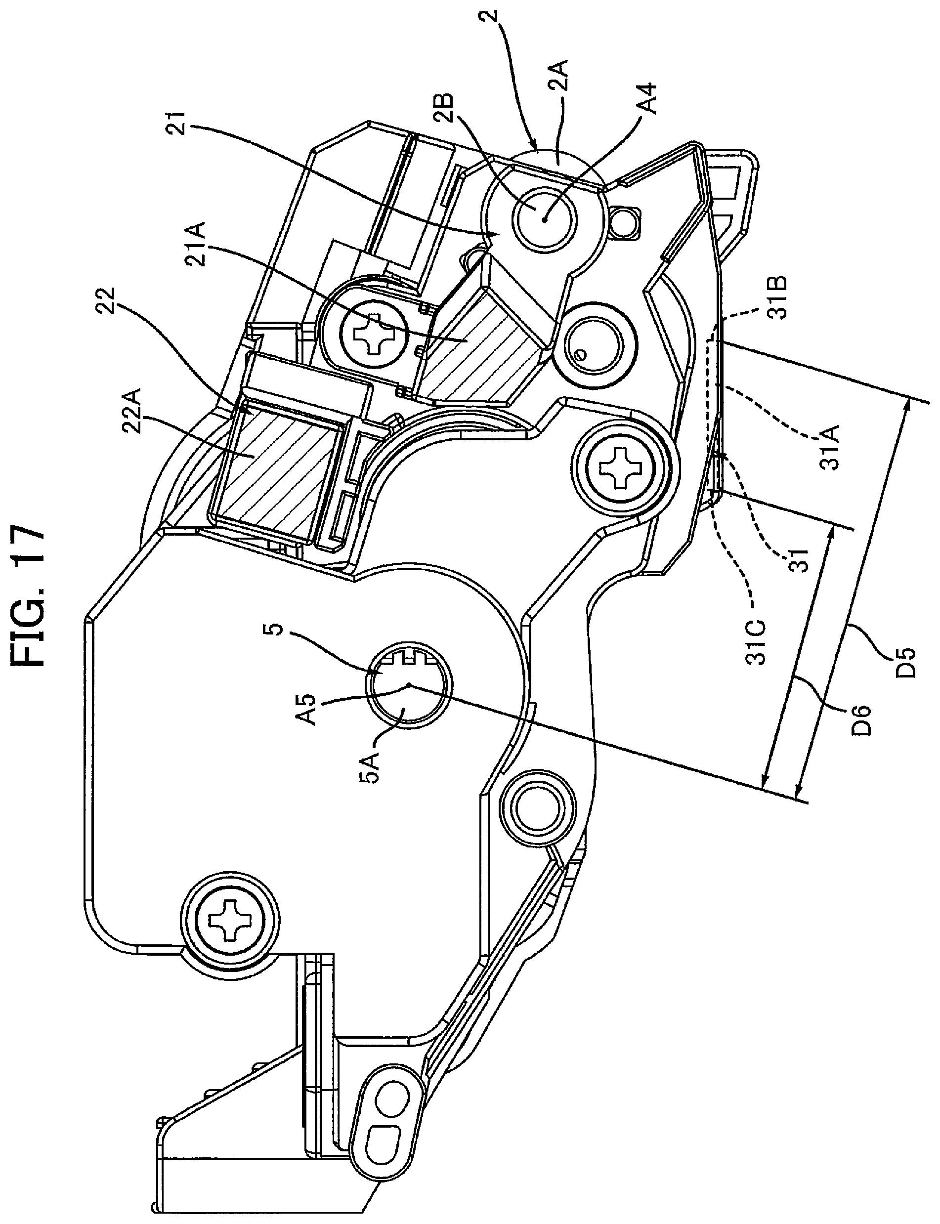 Patent US12360491 Figure 17 – Drum cartridge and developing cartridge capable of suppressing variation in position of electrical contact surface