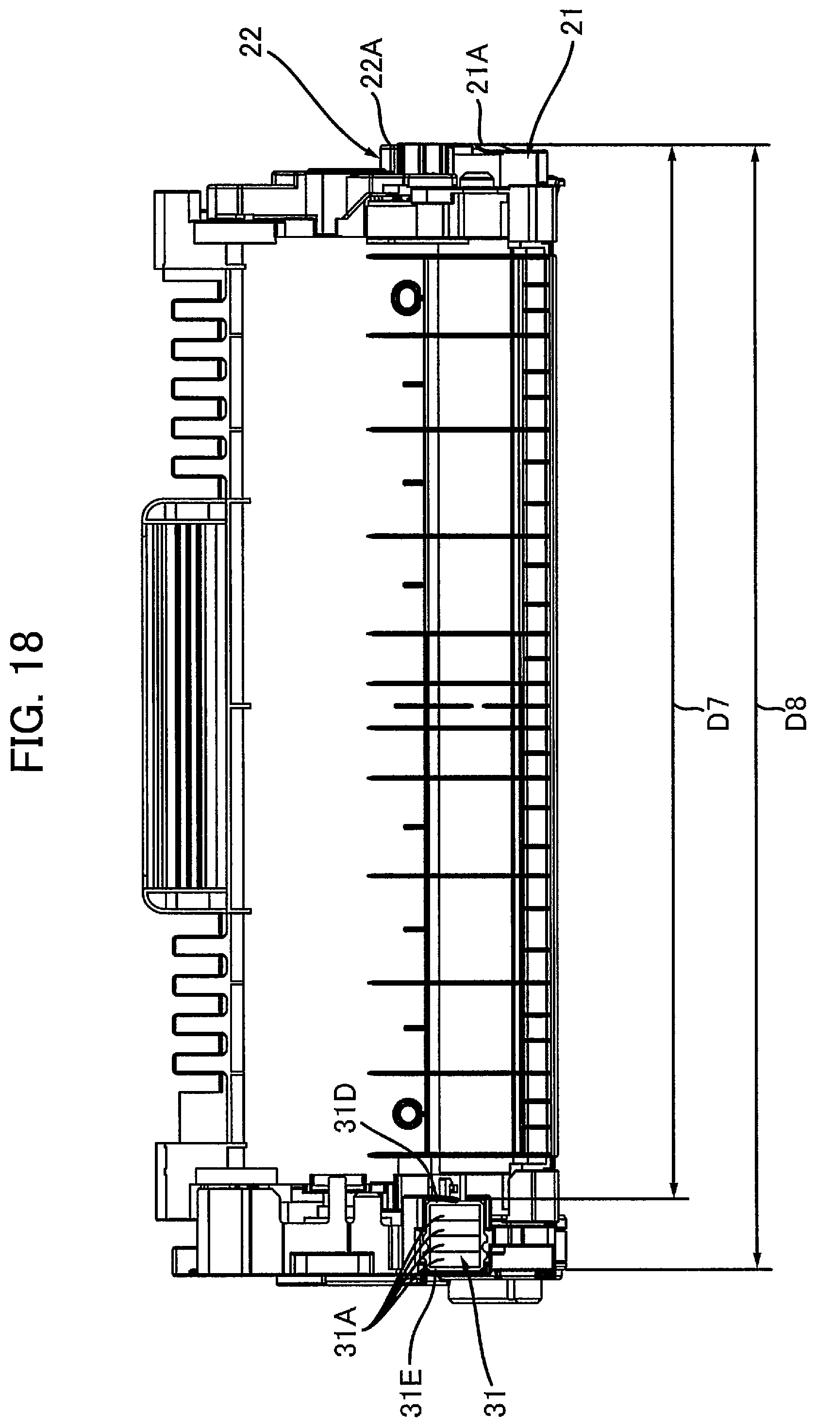 Patent US12360491 Figure 18 – Drum cartridge and developing cartridge capable of suppressing variation in position of electrical contact surface