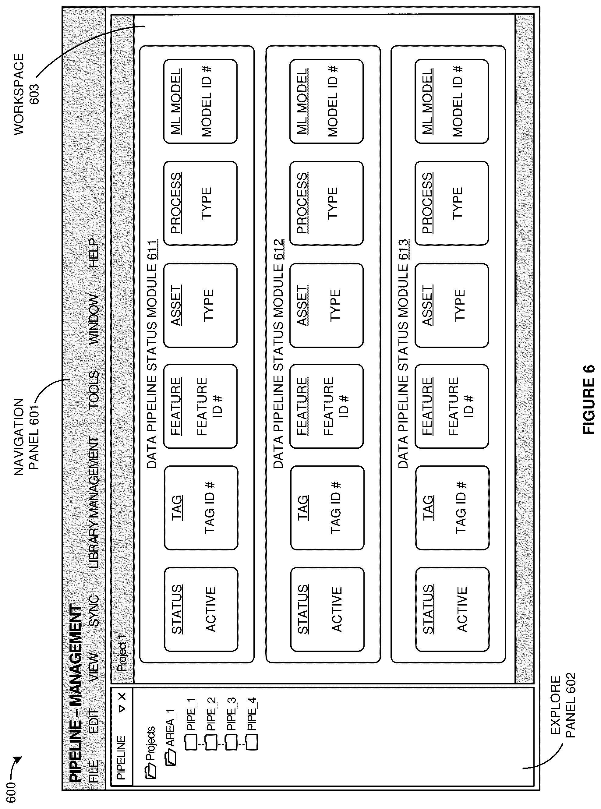 Patent US12360514 Figure 6 – Tag driven data pipelines in an industrial automation environment