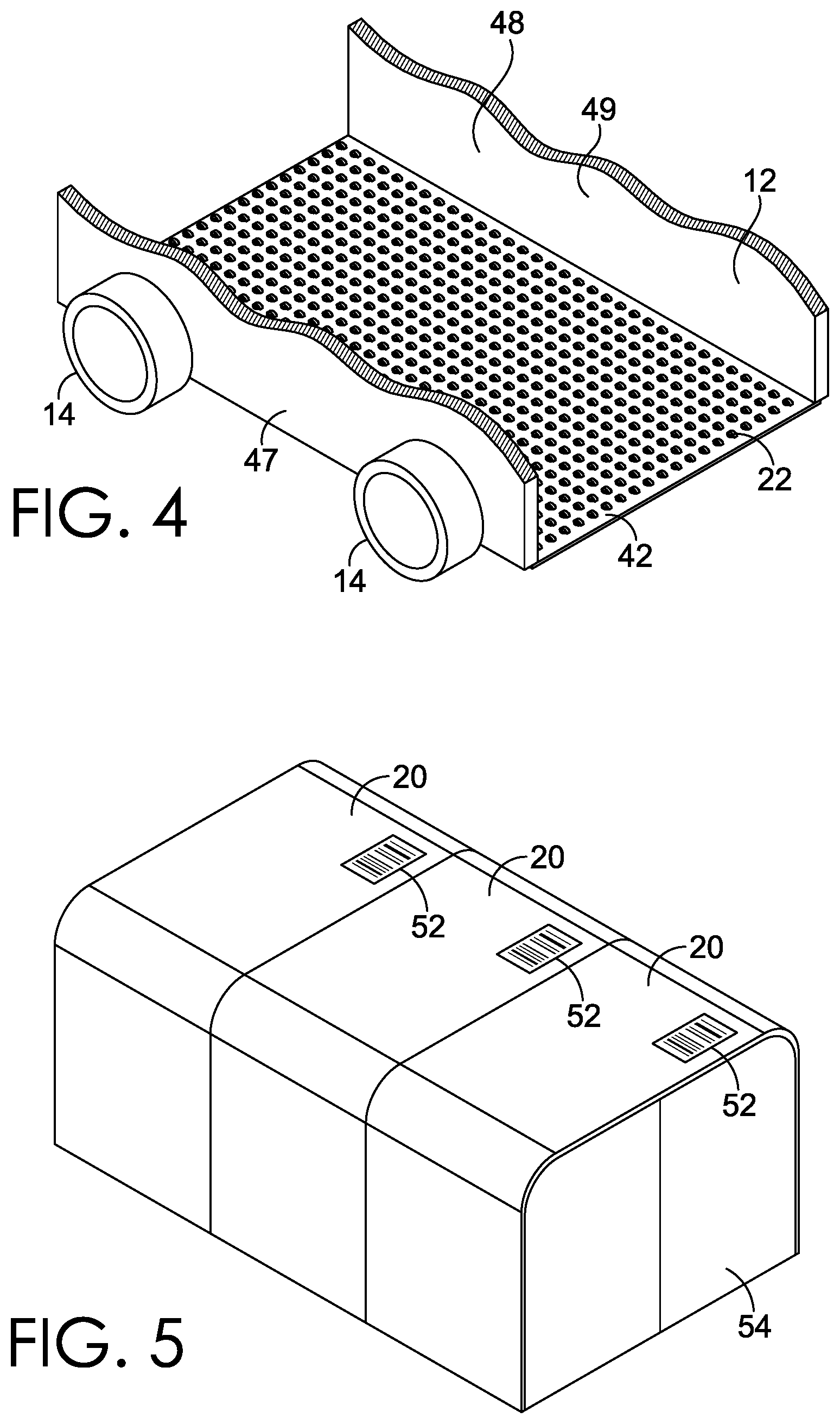 Patent US12360528 Figure 4 – Bi-directional autonomous logistics vehicles