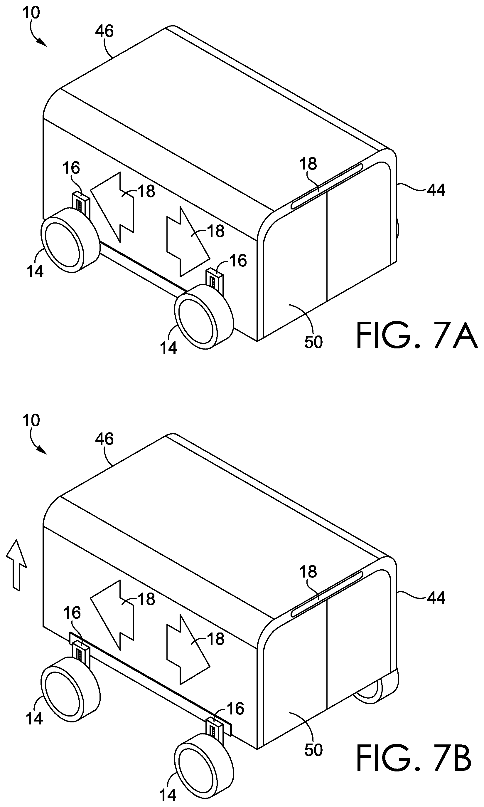 Patent US12360528 Figure 6 – Bi-directional autonomous logistics vehicles