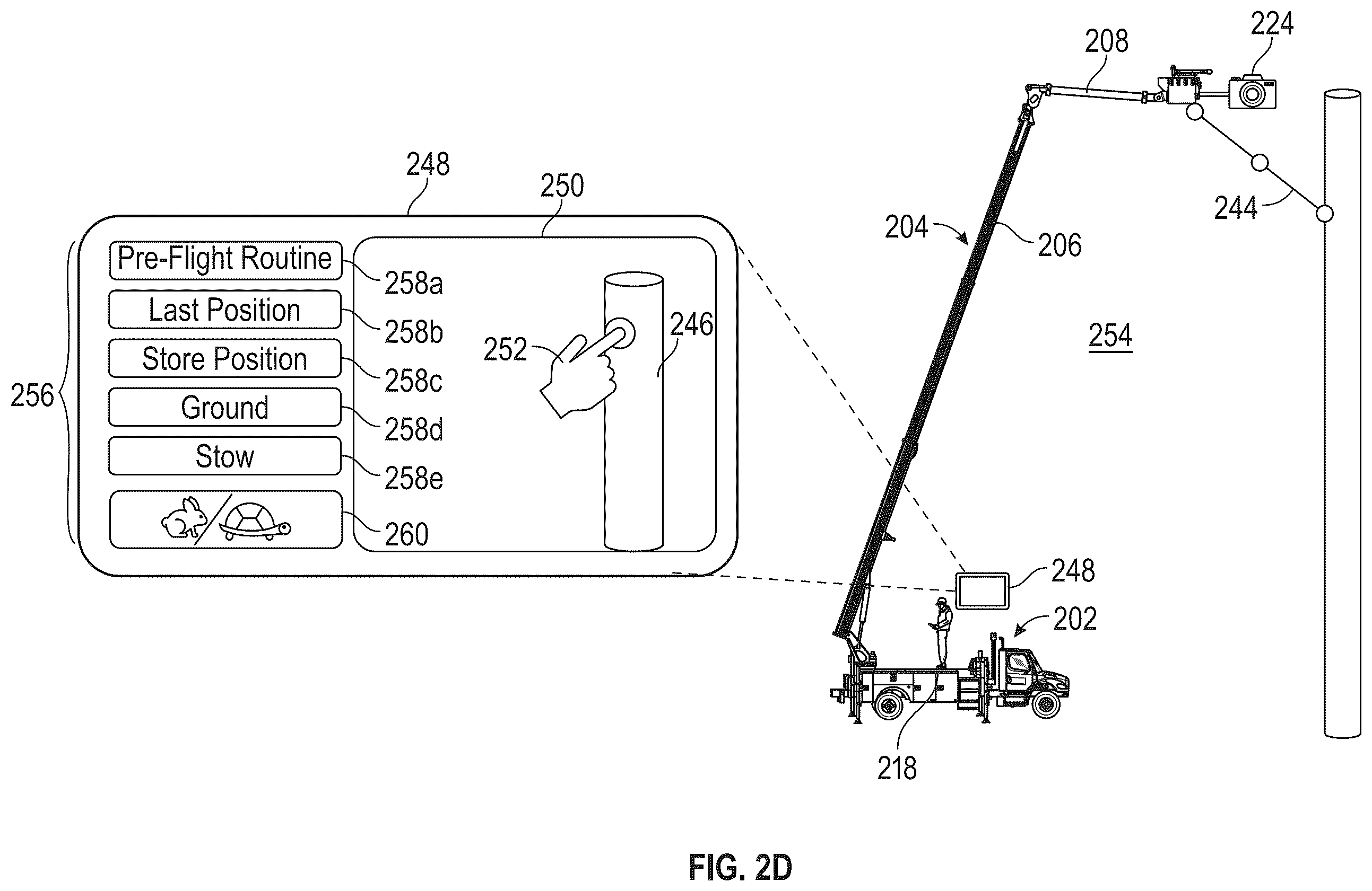 Patent US12360538 Figure 5 – Operations of articulating boom assemblies