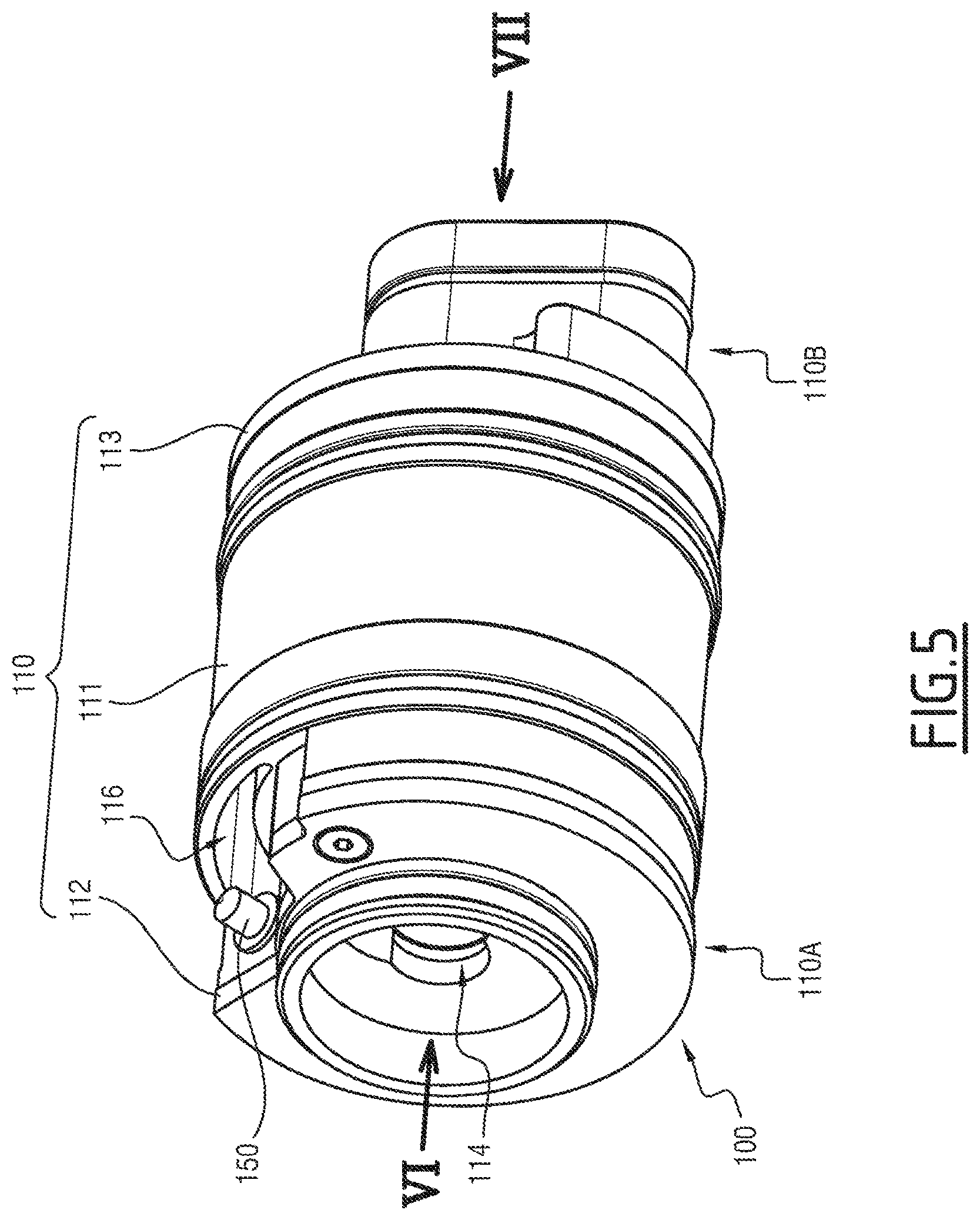 Patent US12360539 Figure 5 – Instrumented device for a mixing valve, as well as a mixing valve comprising such an instrumented device