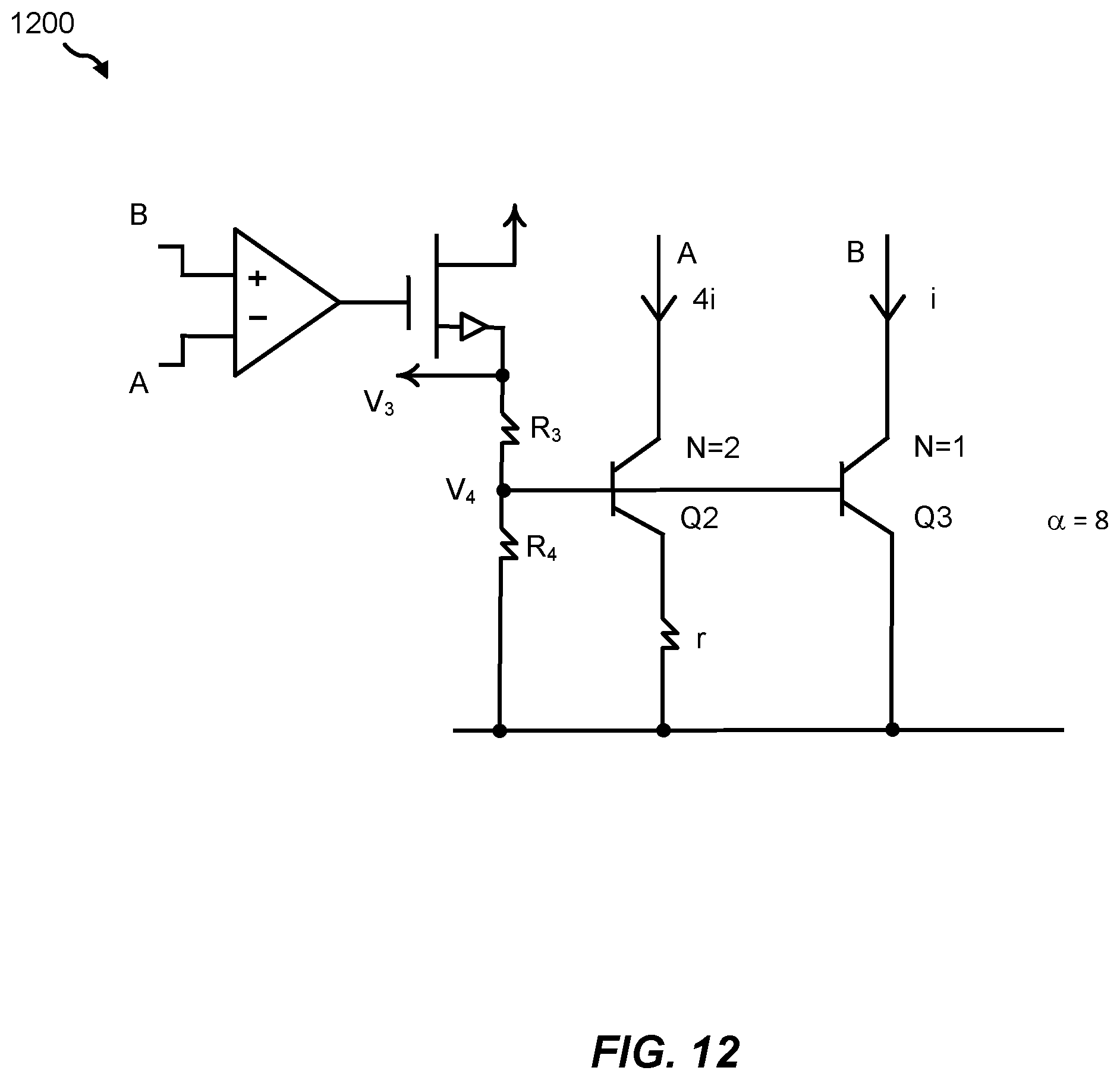 Patent US12360542 Figure 12 – Bias current with hybrid temperature profile