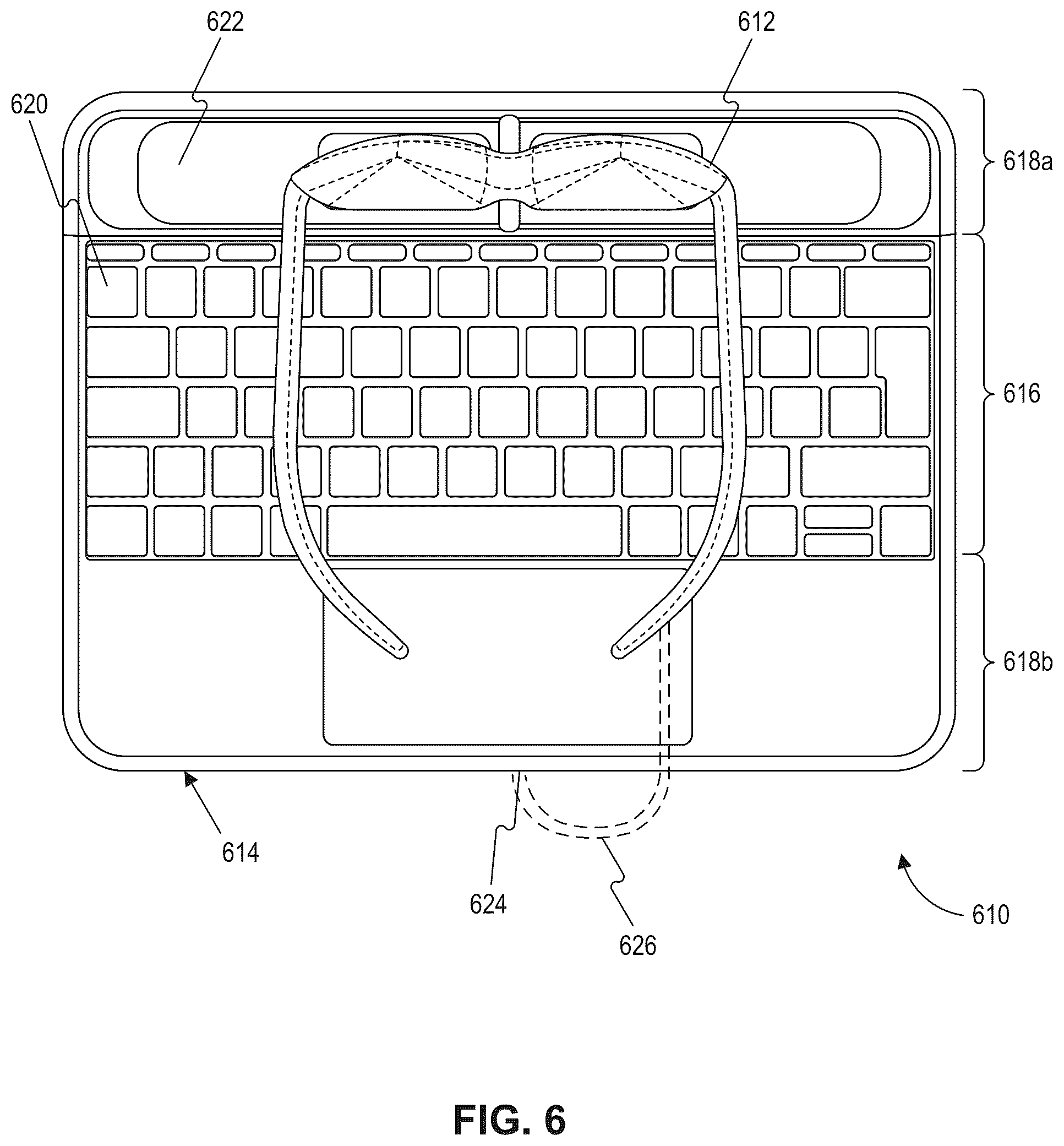 Patent US12360558 Figure 6 – Altering display of virtual content based on mobility status change