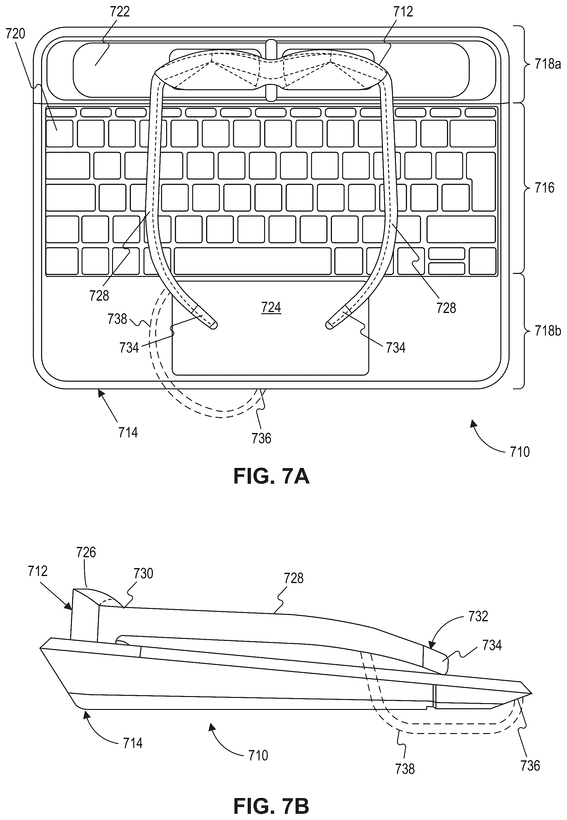 Patent US12360558 Figure 7 – Altering display of virtual content based on mobility status change