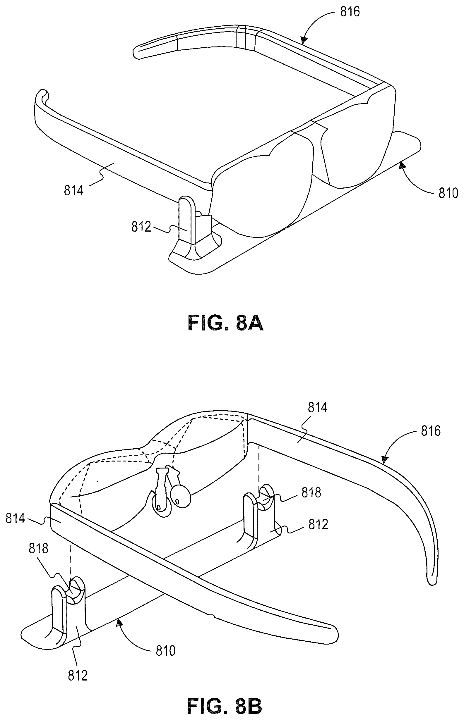 Patent US12360558 Figure 8 – Altering display of virtual content based on mobility status change