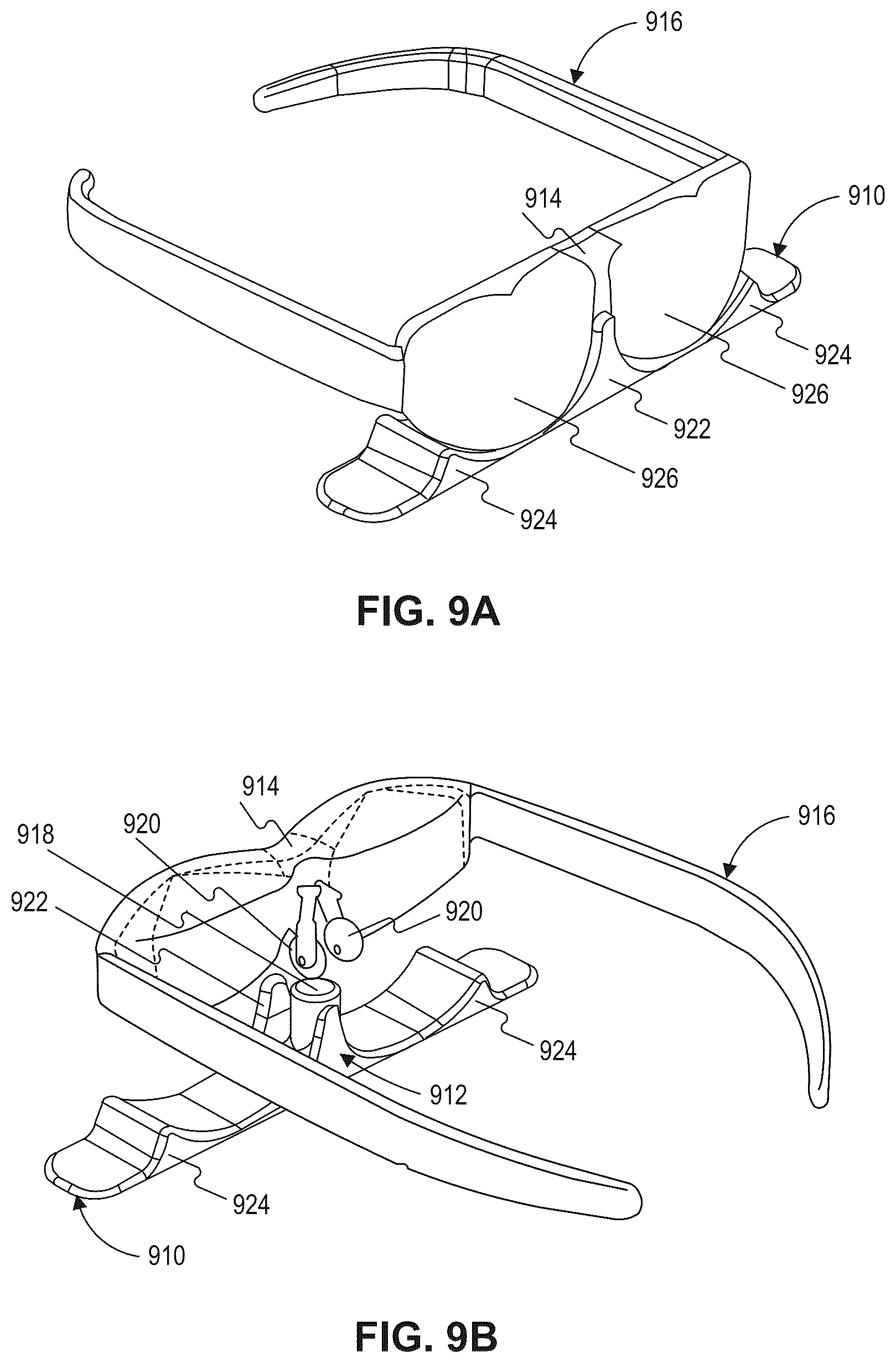 Patent US12360558 Figure 9 – Altering display of virtual content based on mobility status change