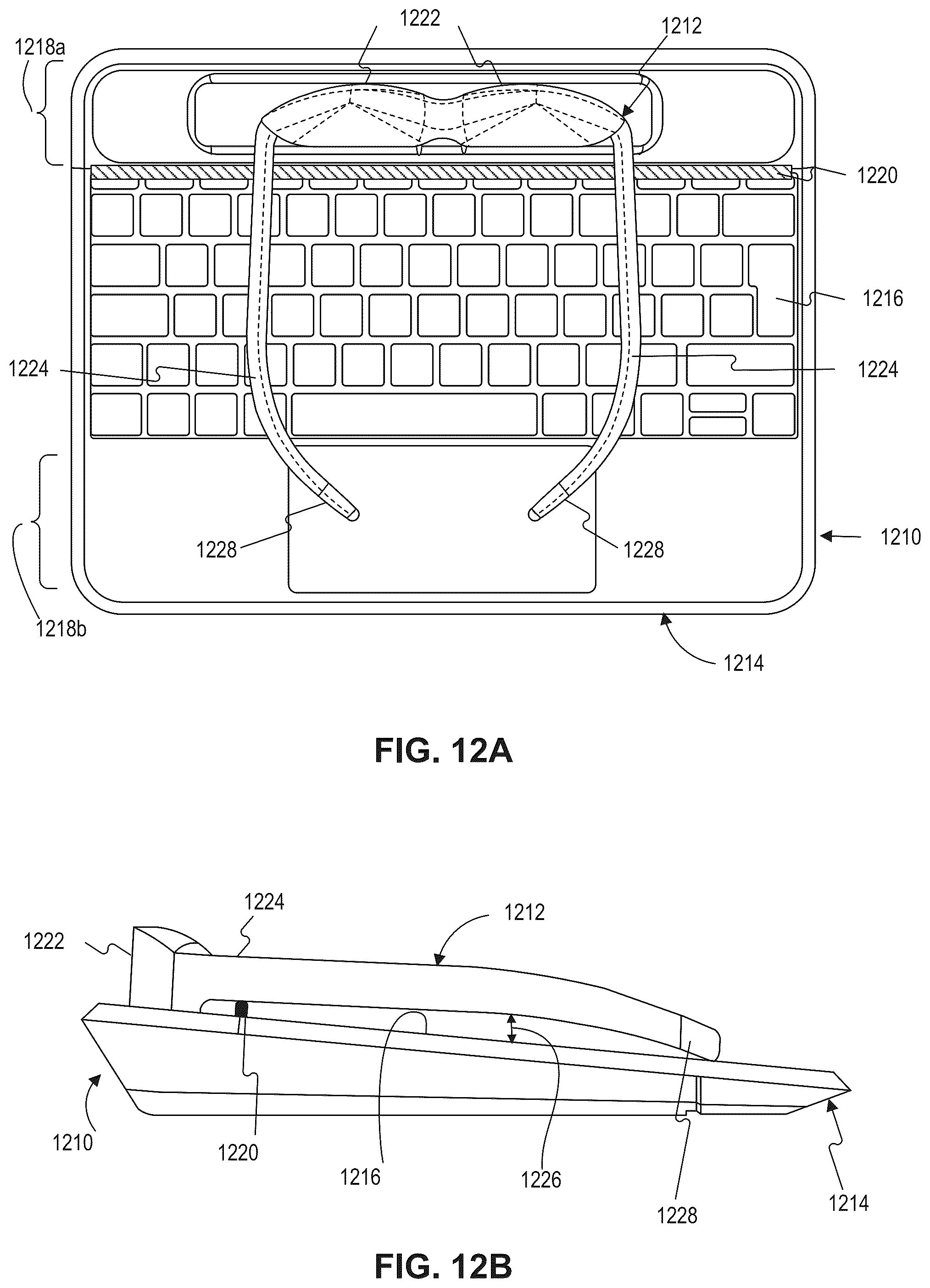 Patent US12360558 Figure 12 – Altering display of virtual content based on mobility status change