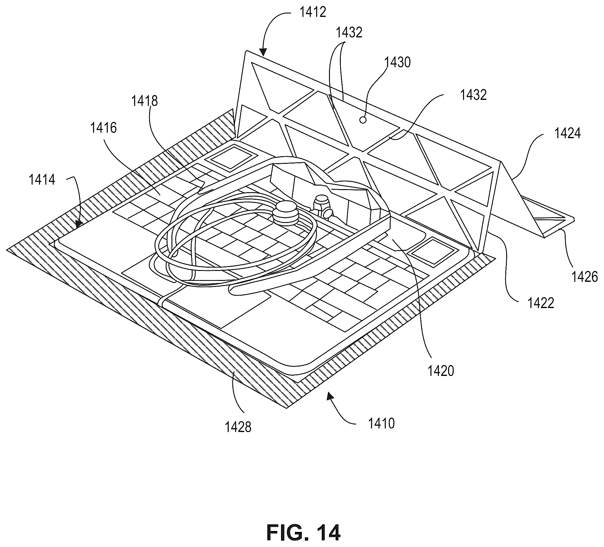 Patent US12360558 Figure 14 – Altering display of virtual content based on mobility status change
