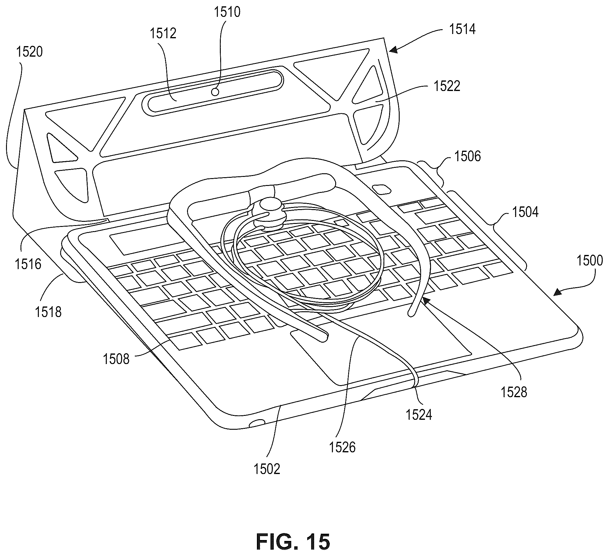 Patent US12360558 Figure 15 – Altering display of virtual content based on mobility status change