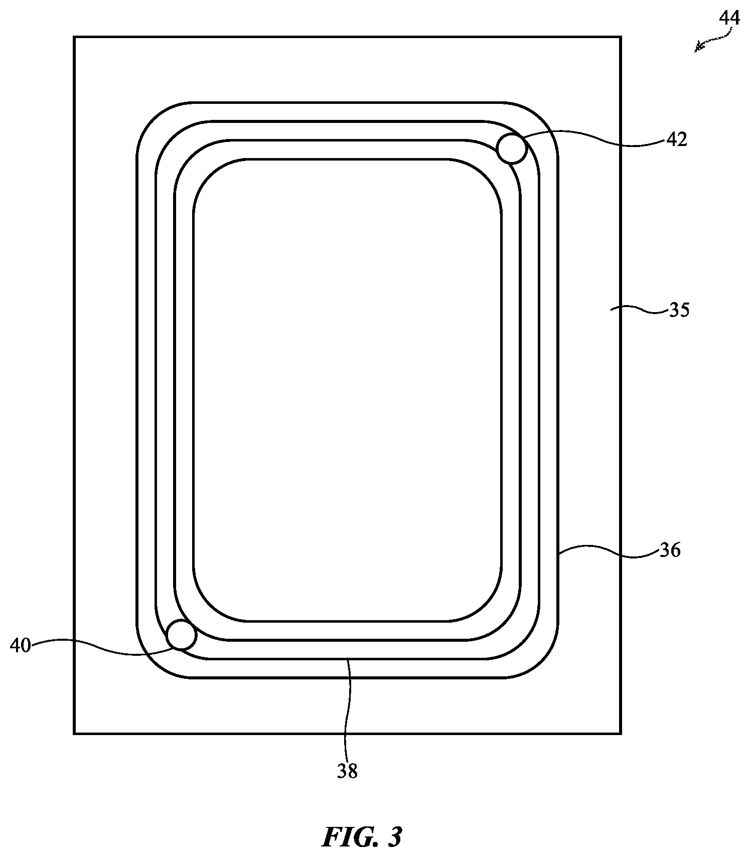 Patent US12360567 Figure 3 – Electronic devices with molded display mounting structures