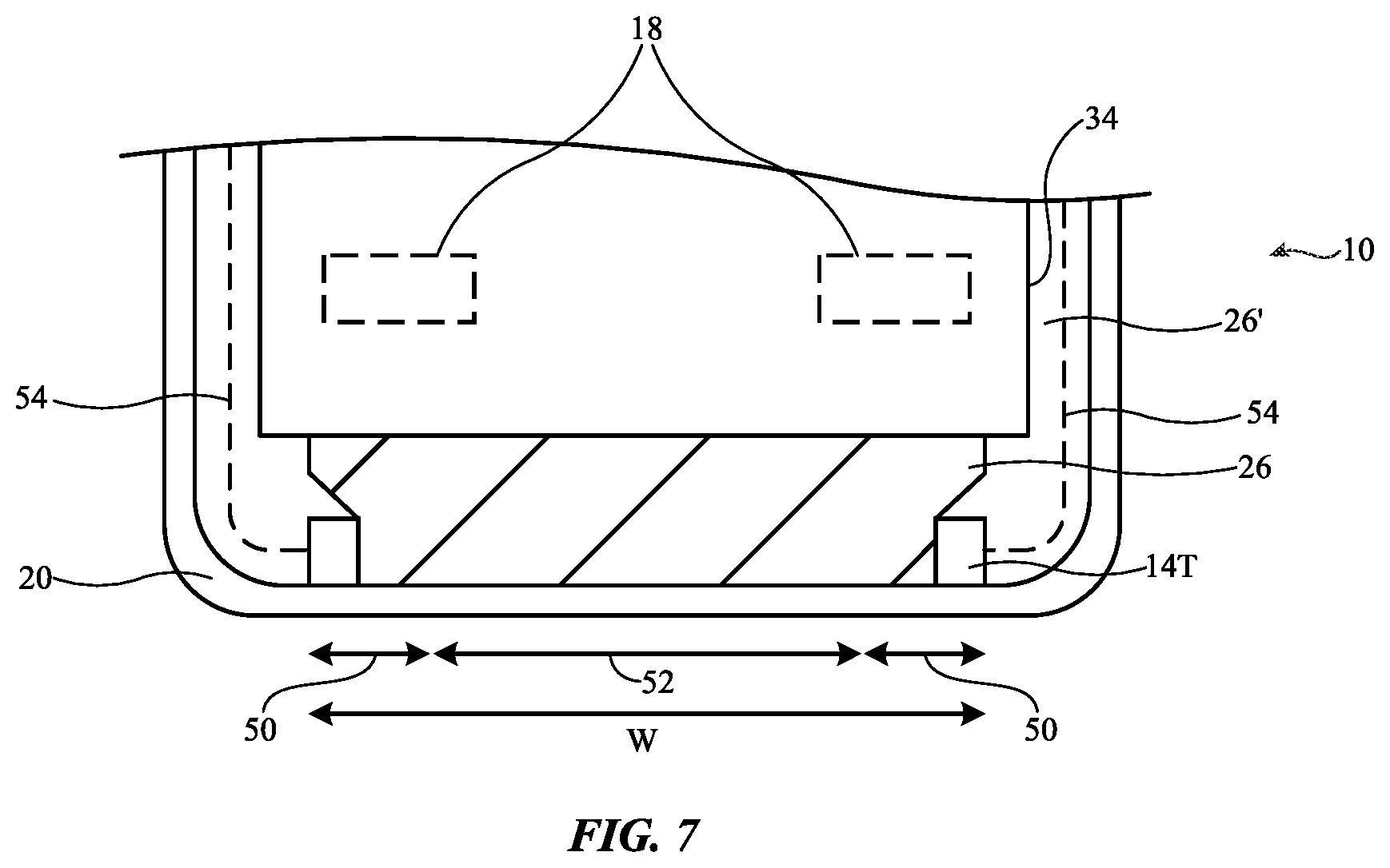 Patent US12360567 Figure 5 – Electronic devices with molded display mounting structures