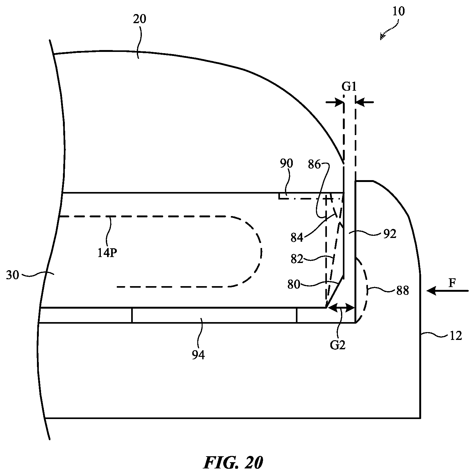 Patent US12360567 Figure 17 – Electronic devices with molded display mounting structures