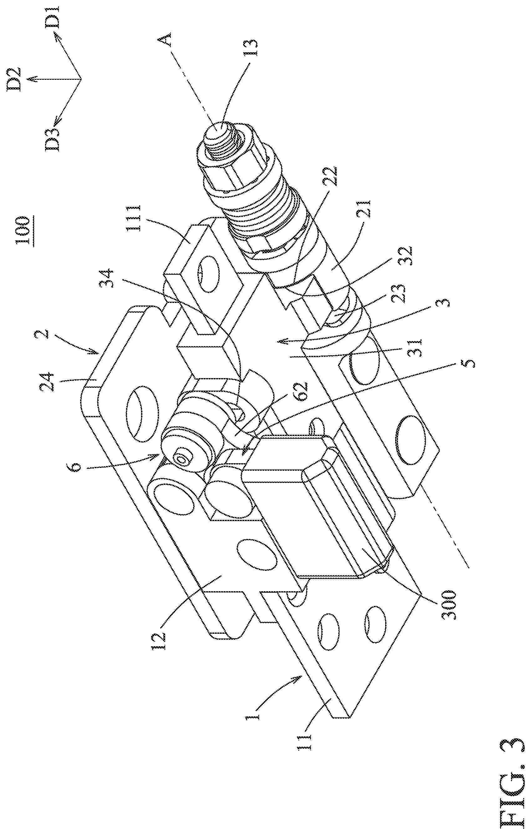 Patent US12360576 Figure 3 – Rotating shaft device