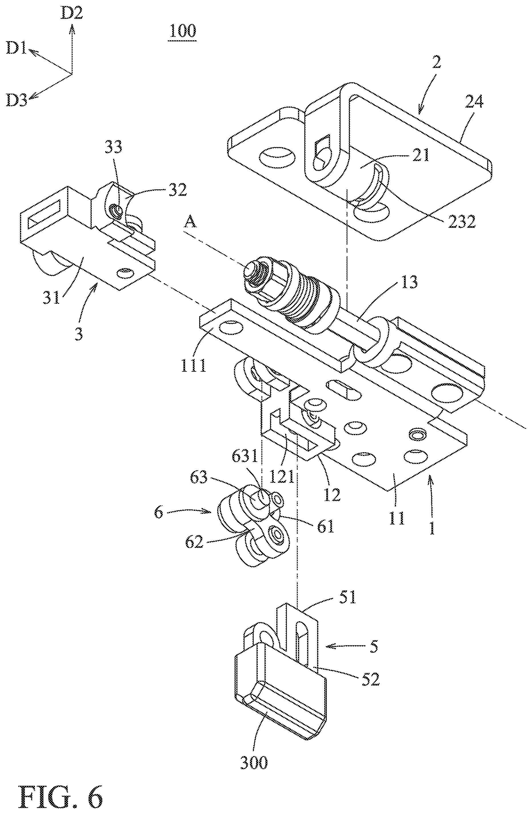 Patent US12360576 Figure 6 – Rotating shaft device