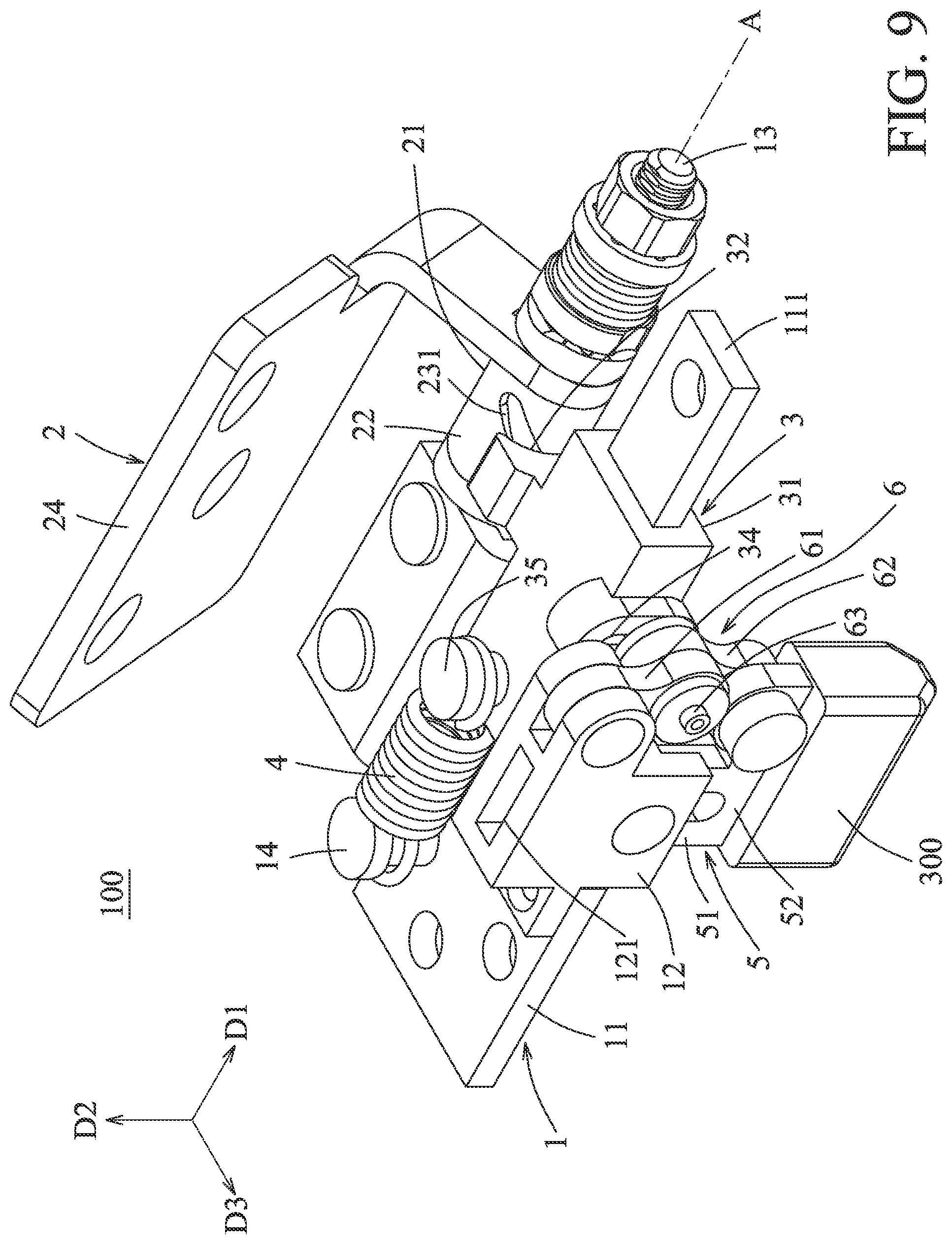 Patent US12360576 Figure 9 – Rotating shaft device