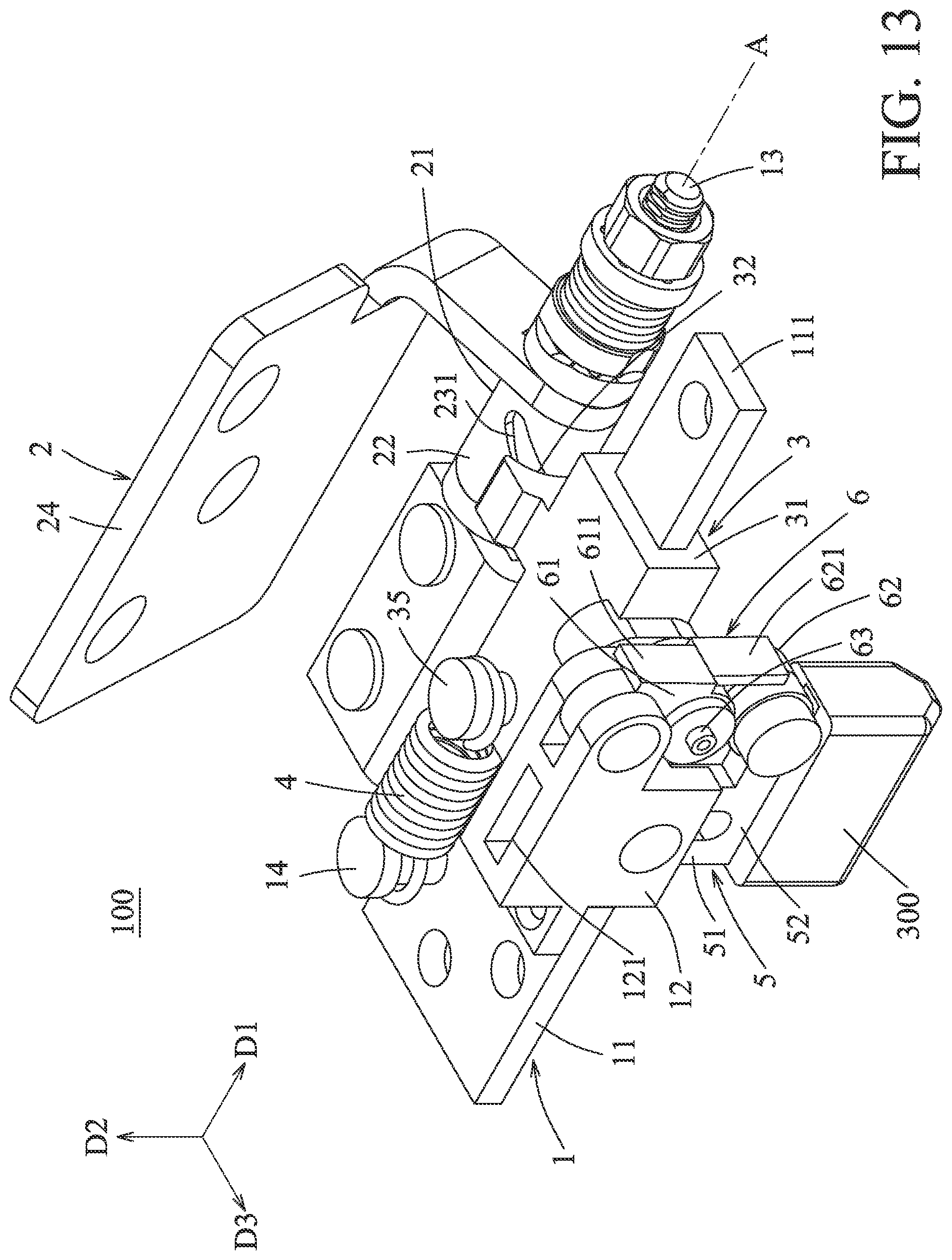 Patent US12360576 Figure 13 – Rotating shaft device