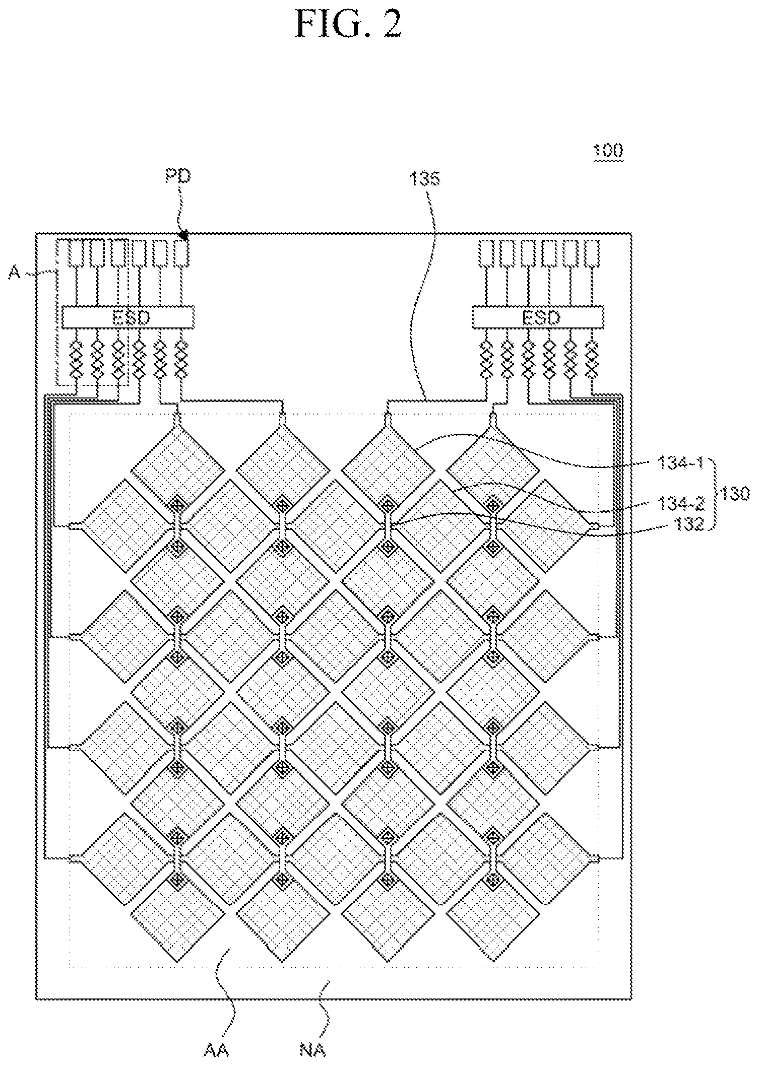 Patent US12360622 Figure 2 – Display device