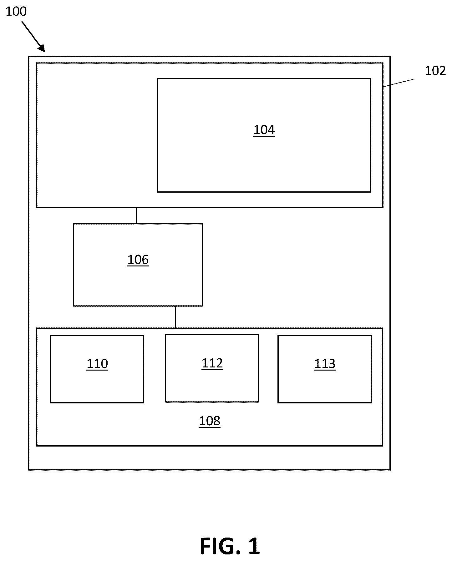 Patent US12360662 — System and method for multiple input management — Figure 1