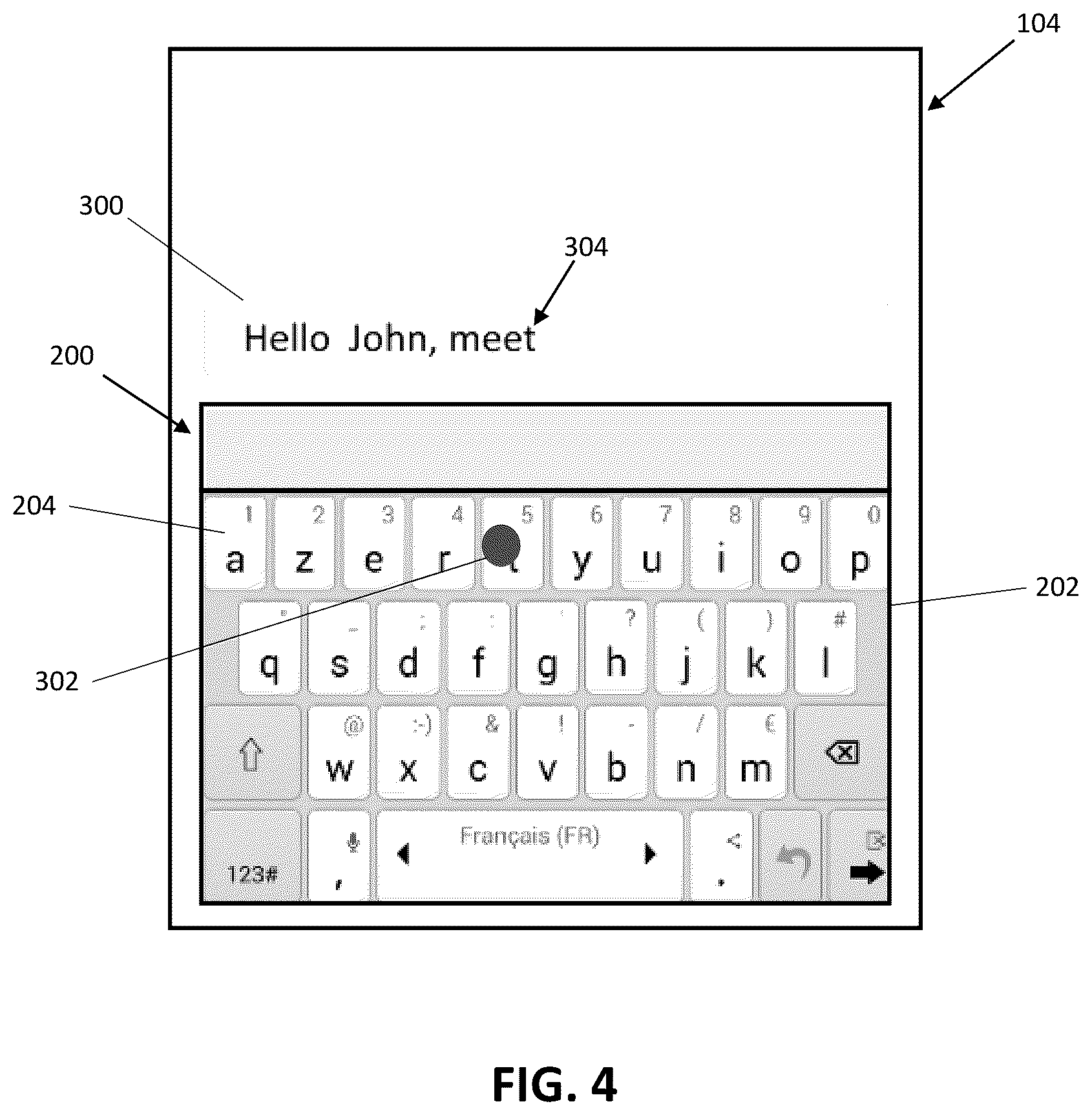 Patent US12360662 Figure 4 – System and method for multiple input management