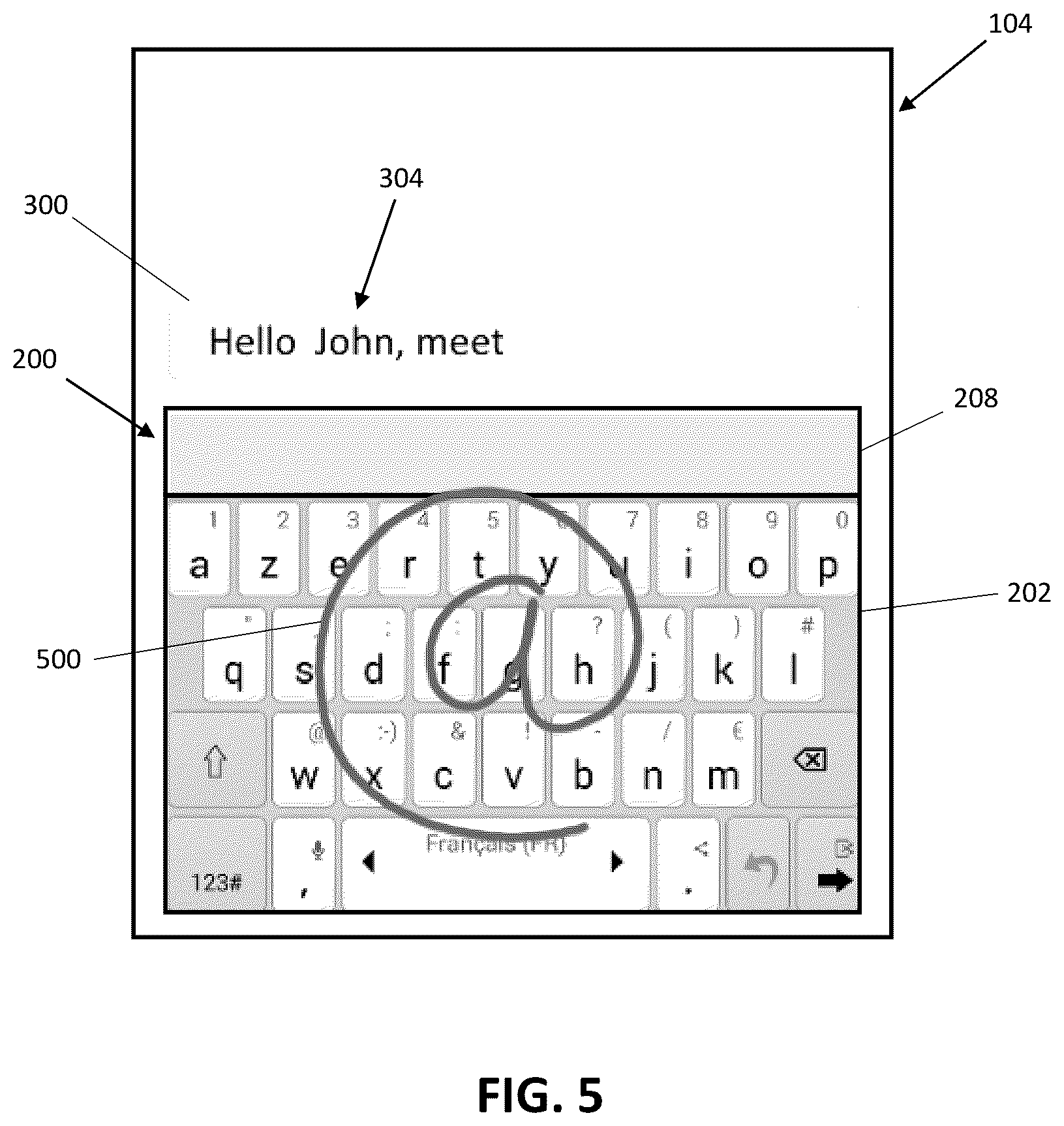 Patent US12360662 Figure 5 – System and method for multiple input management