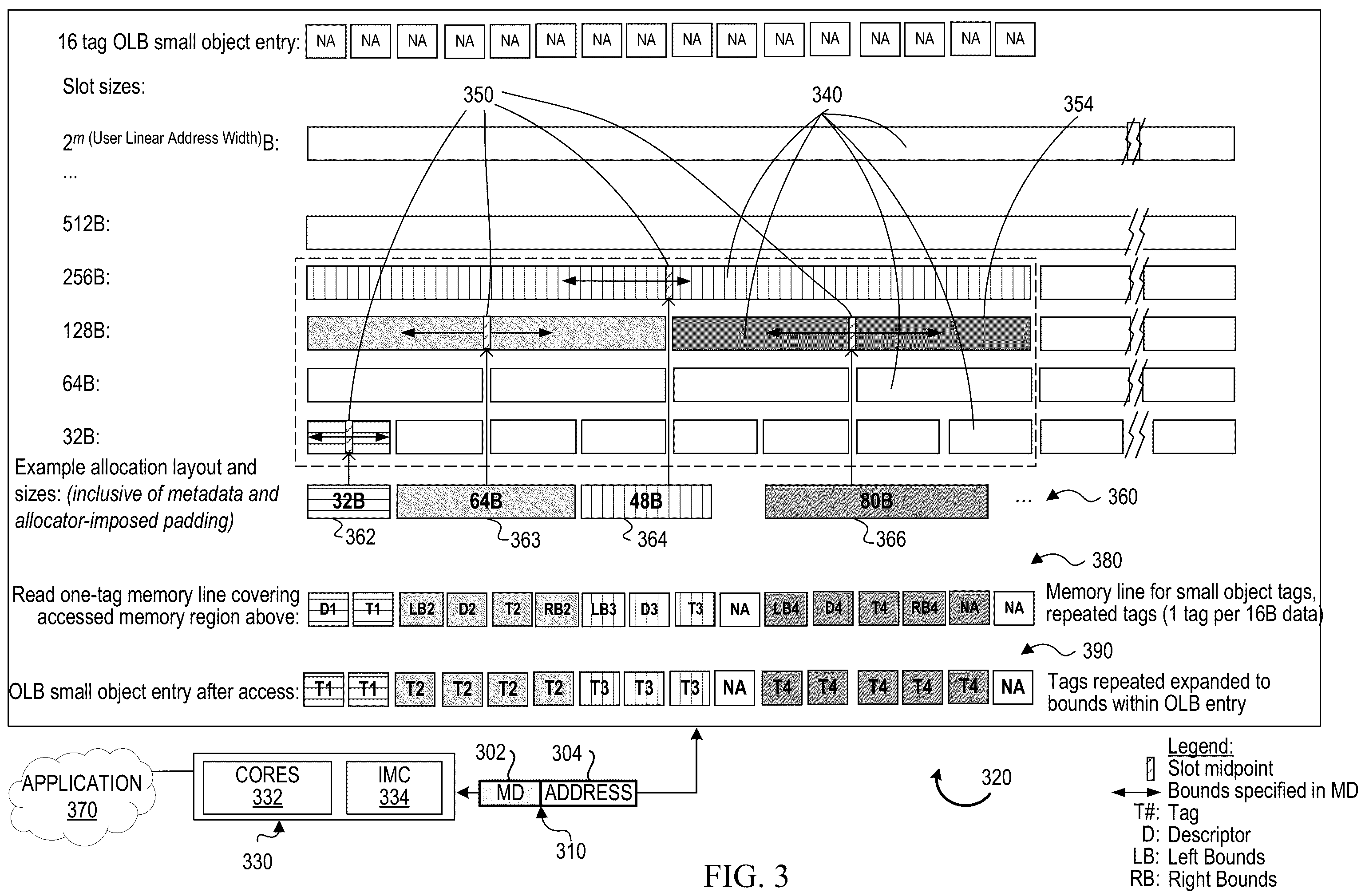 Patent US12360689 Figure 3 – Efficient caching and queueing for per-allocation non-redundant metadata