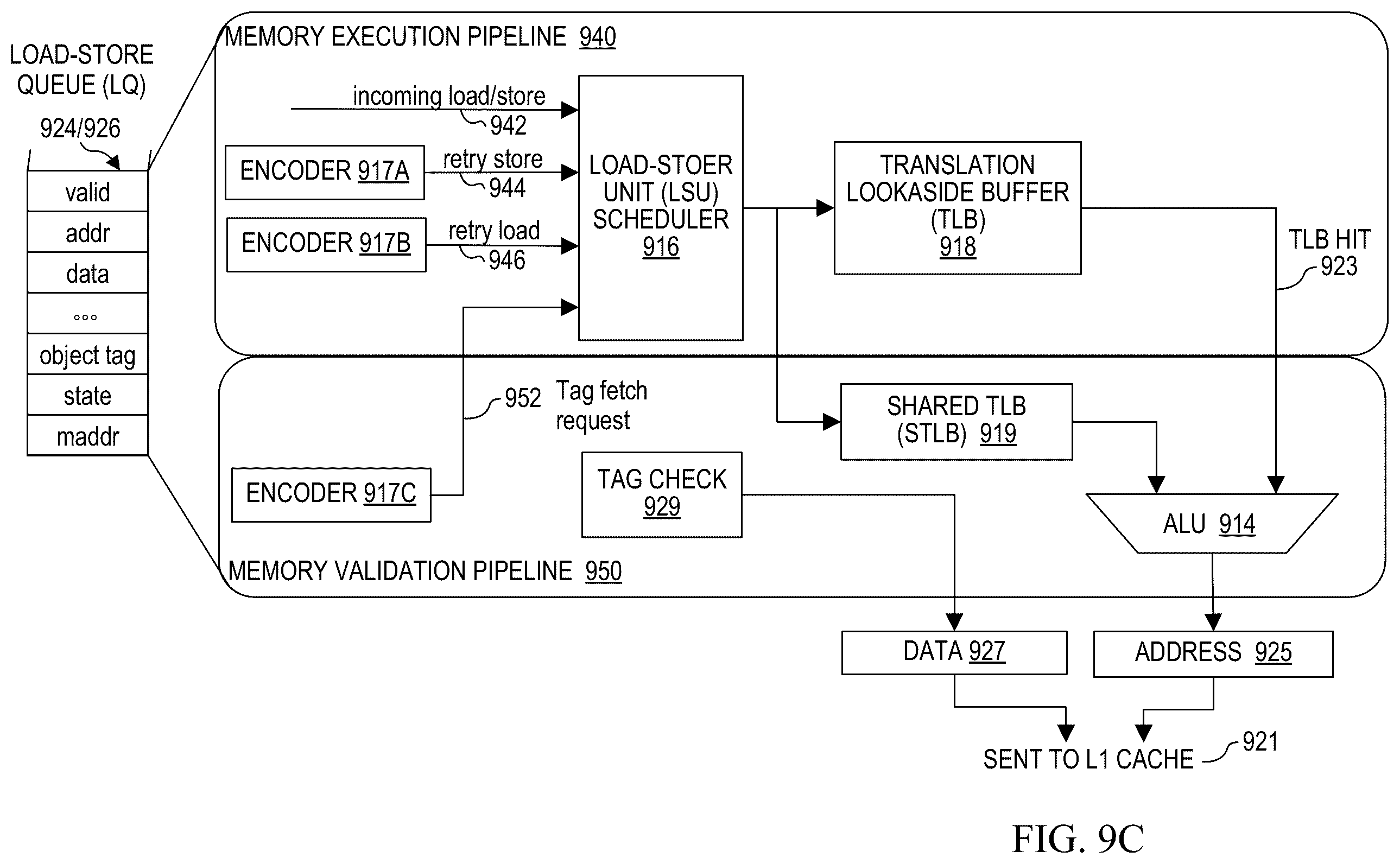 Patent US12360689 Figure 11 – Efficient caching and queueing for per-allocation non-redundant metadata