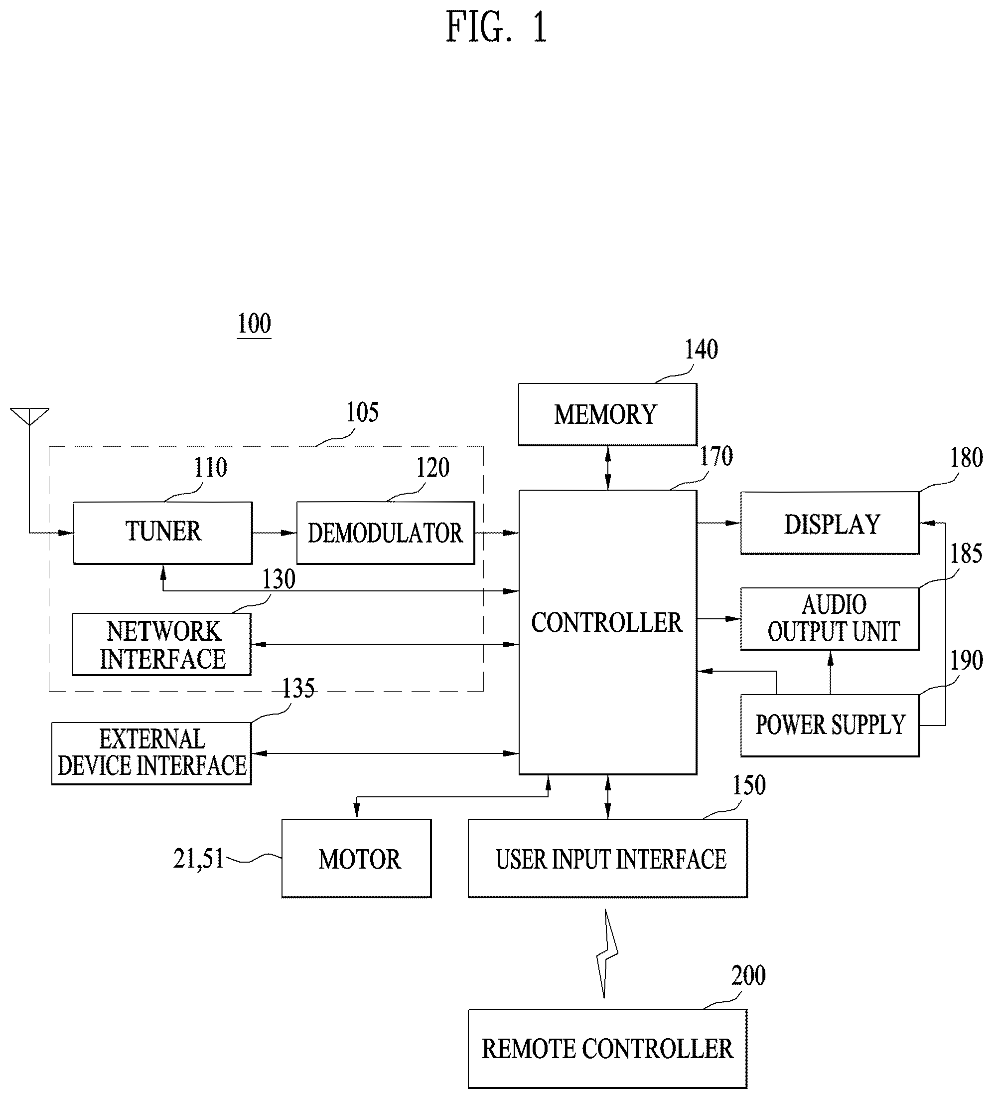 Patent US12360728 Figure 1 – Display device and control method therefor