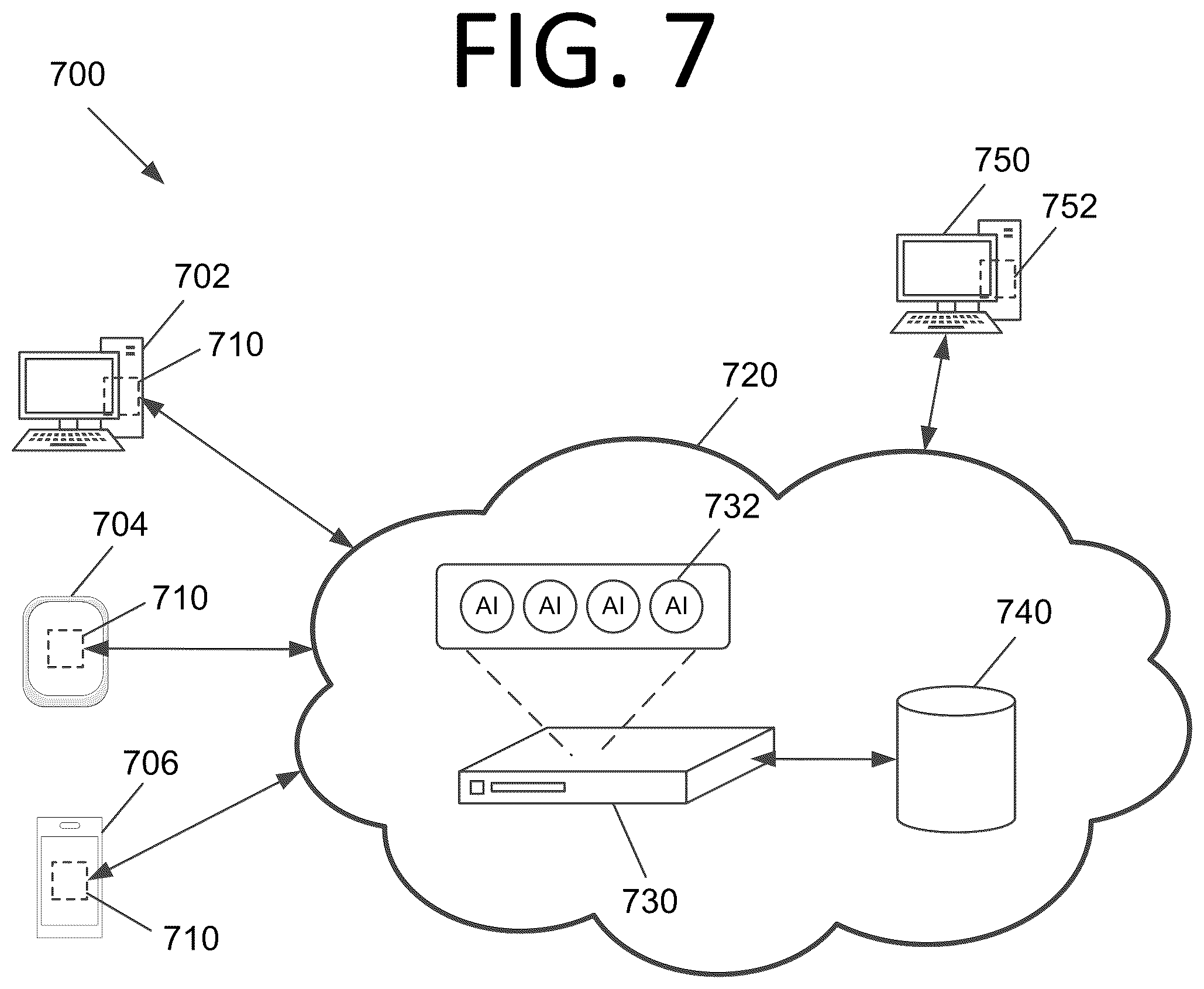 Patent US12360784 Figure 8 – Robotic process automation architectures and processes for hosting, monitoring, and retraining machine learning models