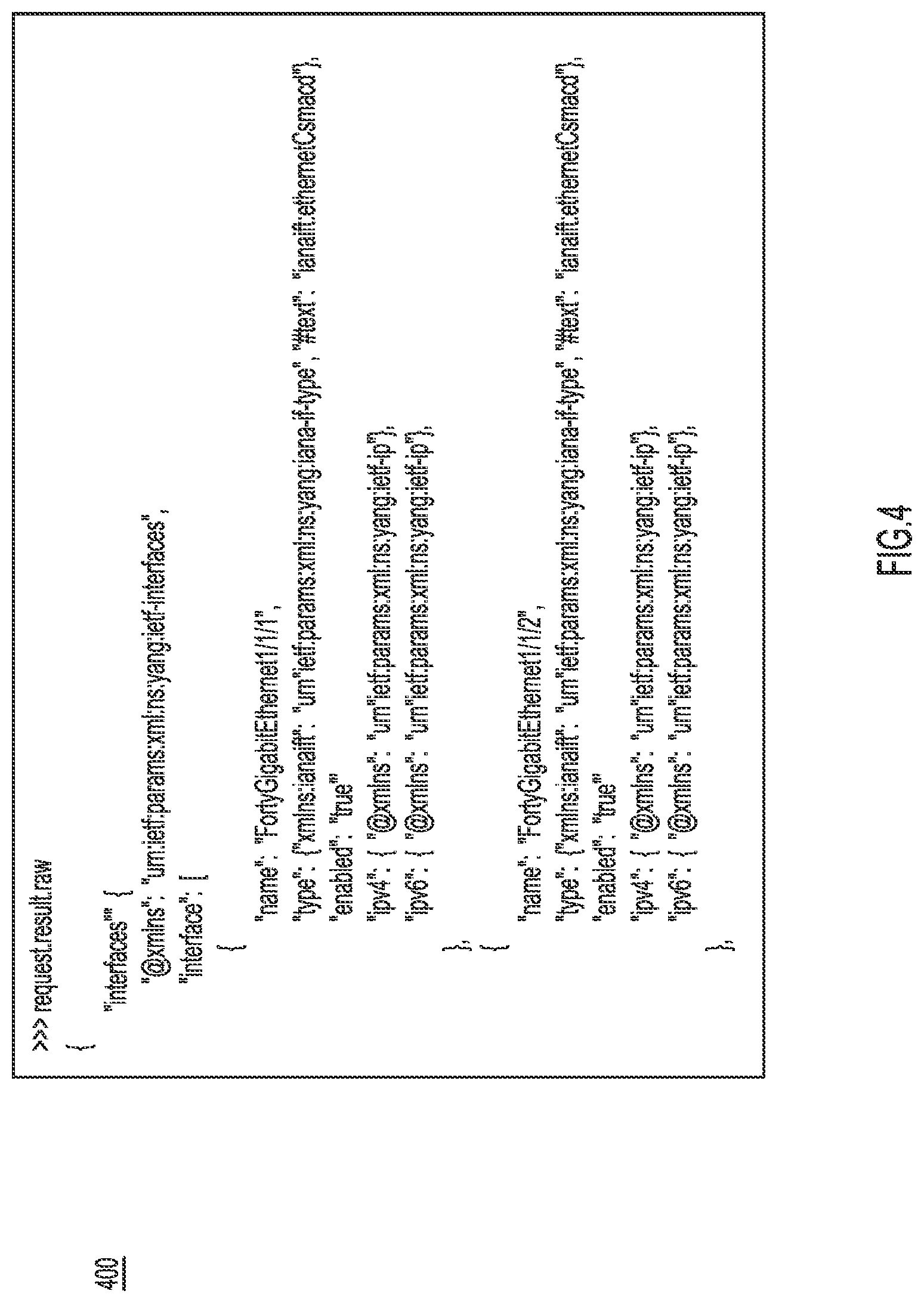 Patent US12360790 Figure 4 – Generating application programming interface based on object models from network devices