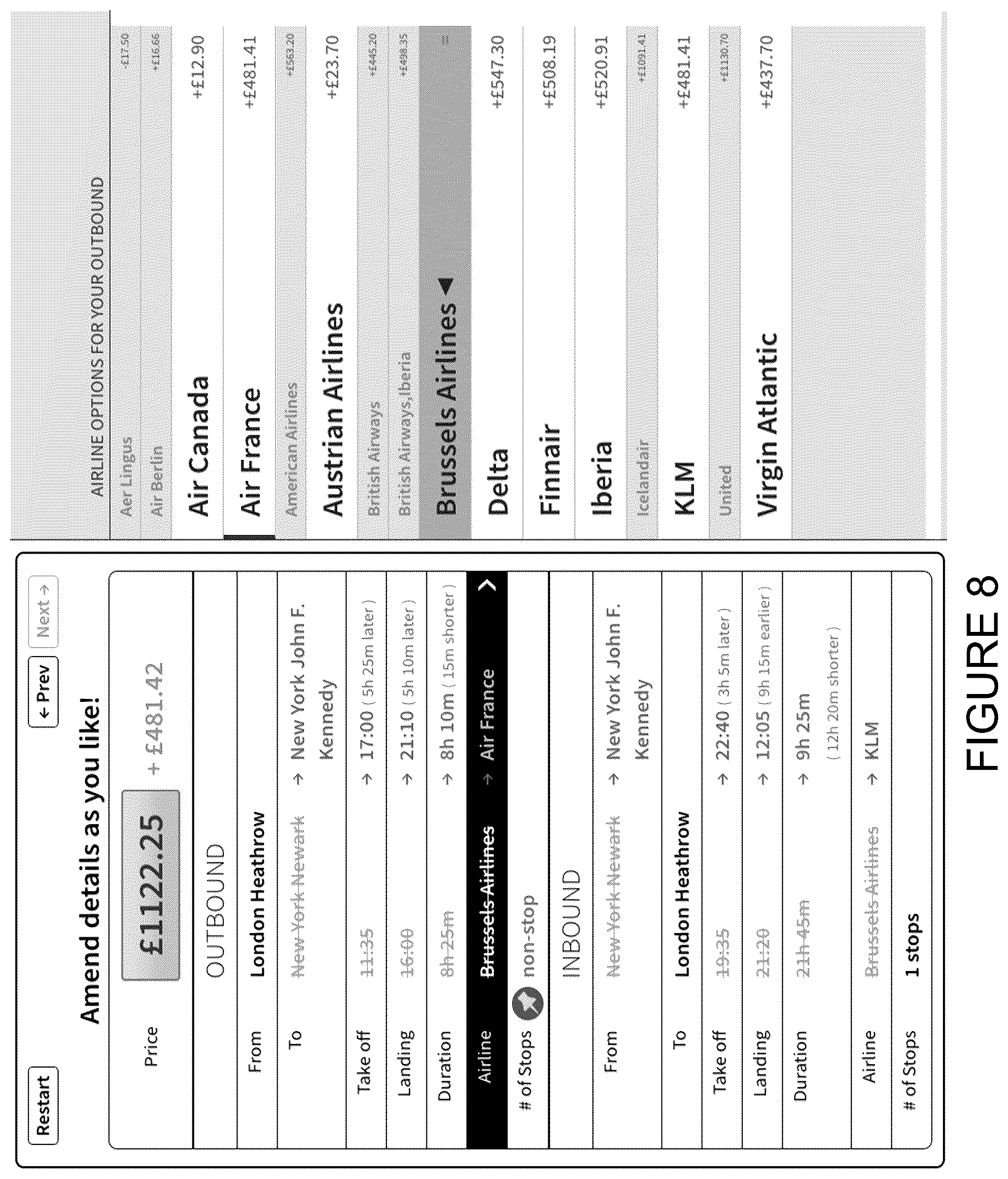 Patent US12361011 Figure 8 – Browsing methods, computer program products, servers and systems