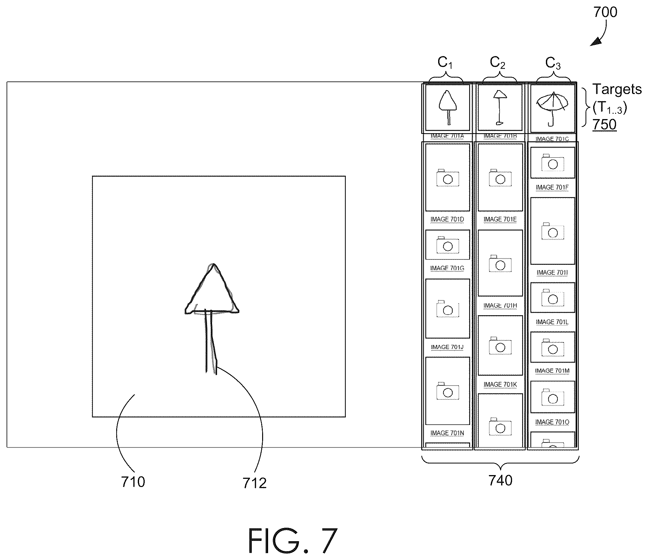 Patent US12361013 Figure 7 – Guided content discovery in visual search