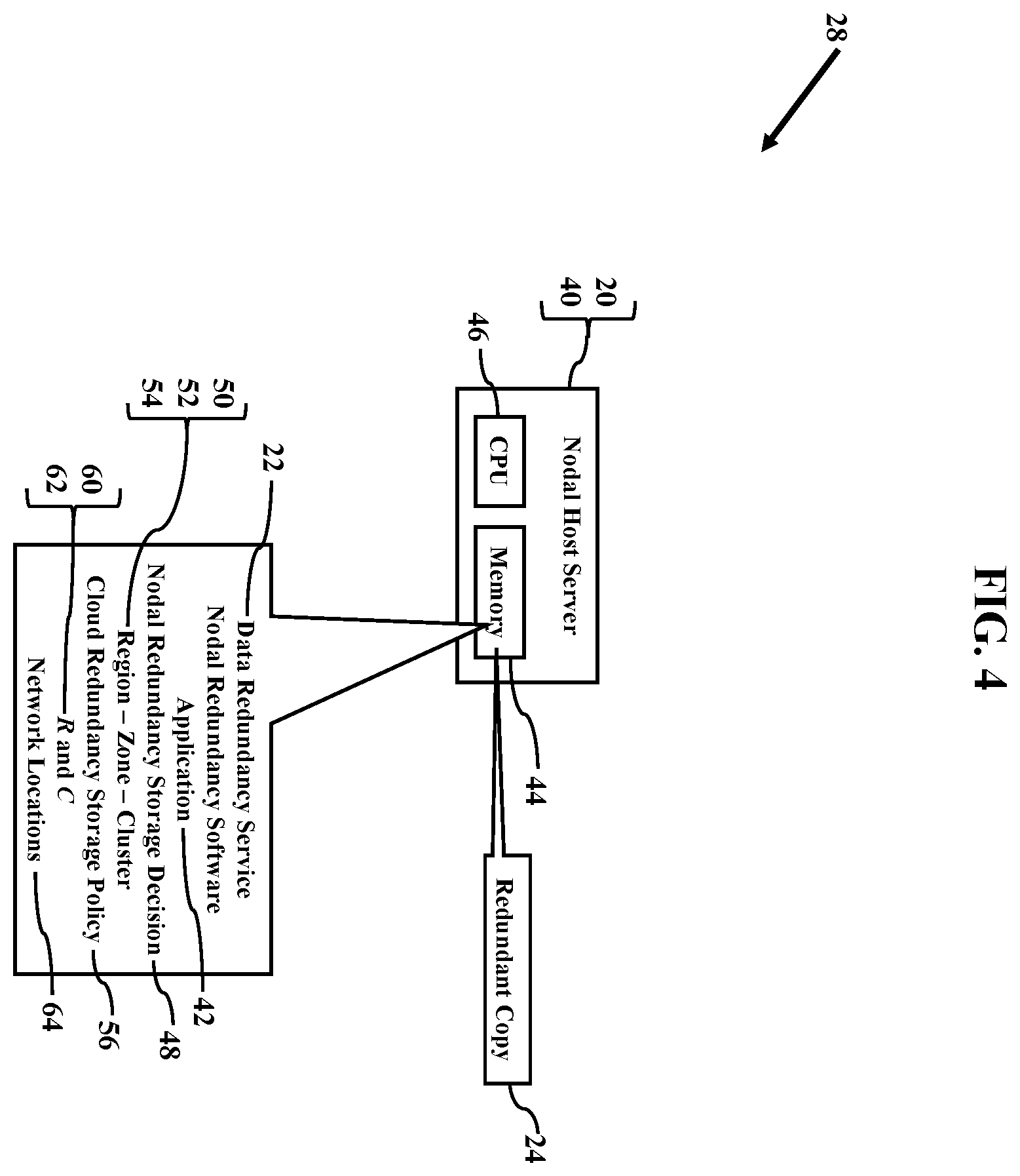 Patent US12361017 Figure 4 – Nodal redundancy storage decisions