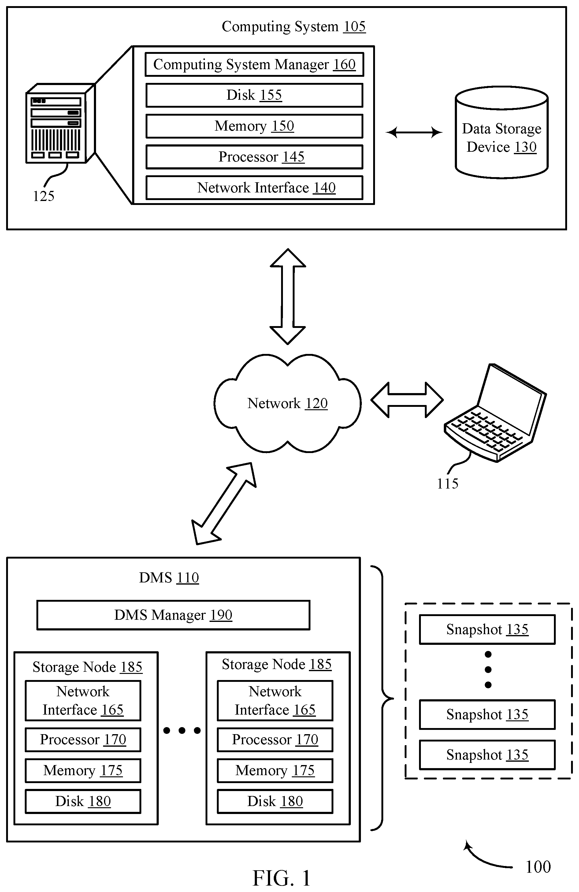 Patent US12361023 Figure 1 – Techniques for source-side metadata enrichment