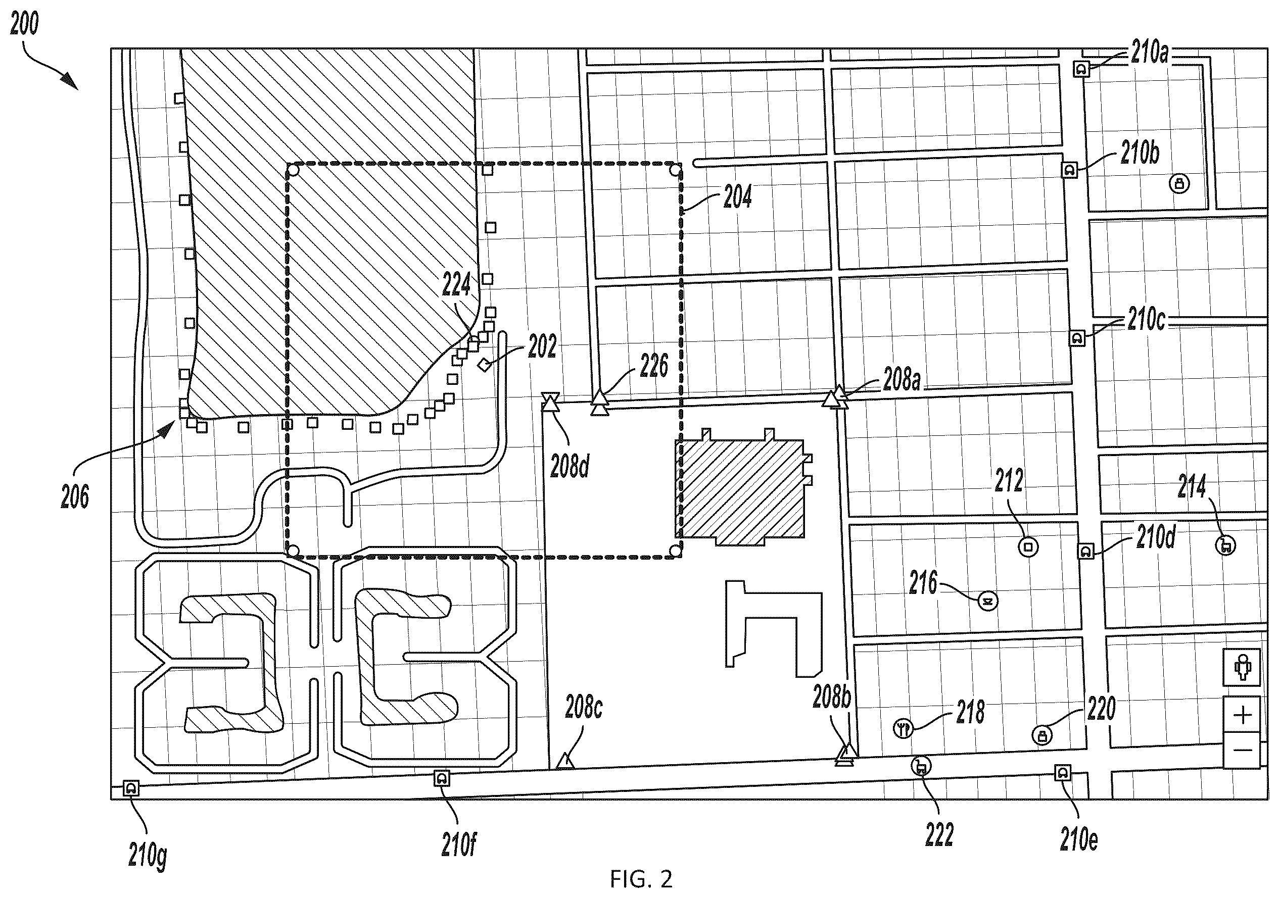 Patent US12361034 Figure 2 – Systems and methods of establishing correlative relationships between geospatial data features in feature vectors representing property locations