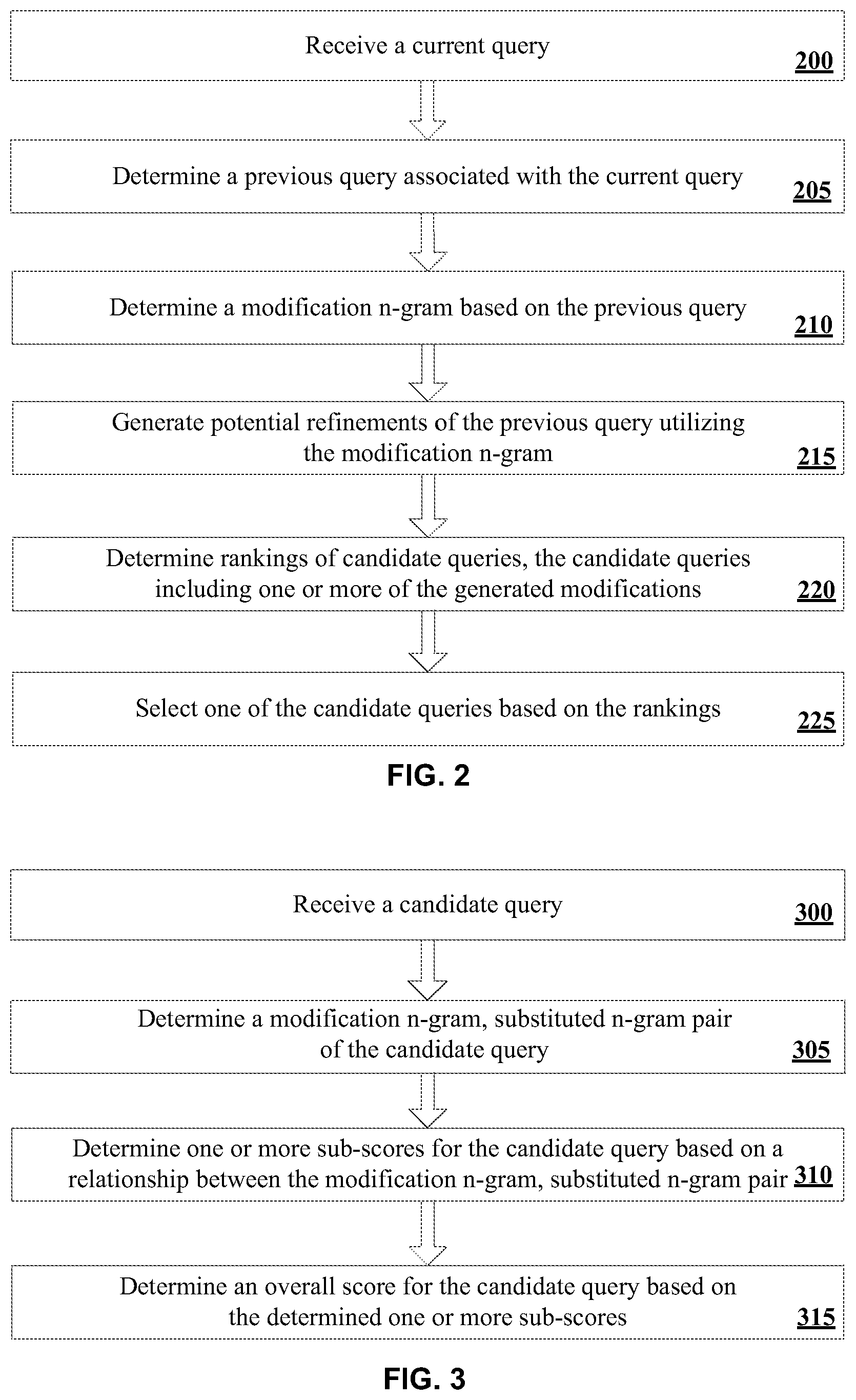 Patent US12361035 Figure 2 – Ranking modifications of a previous query