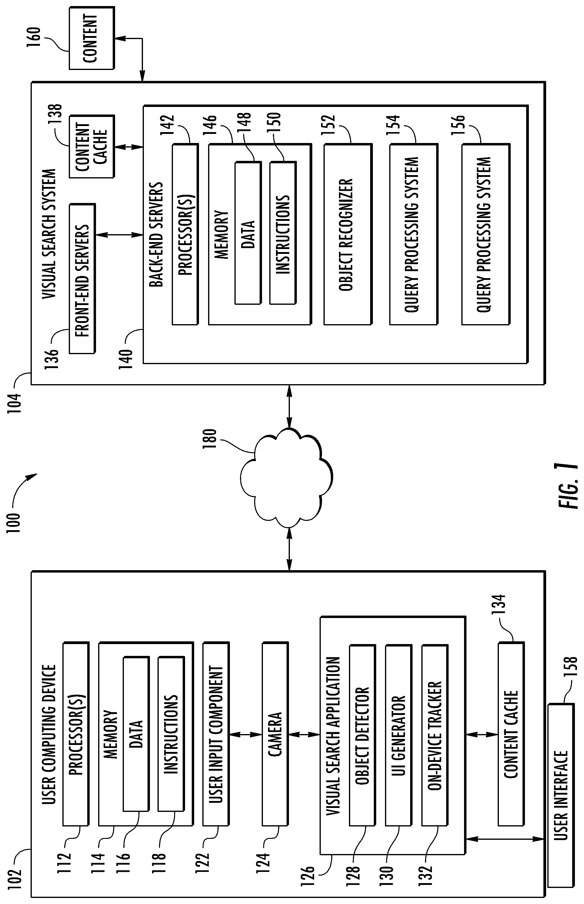 Patent US12361053 — Visual search via free-form visual feature selection — Figure 1