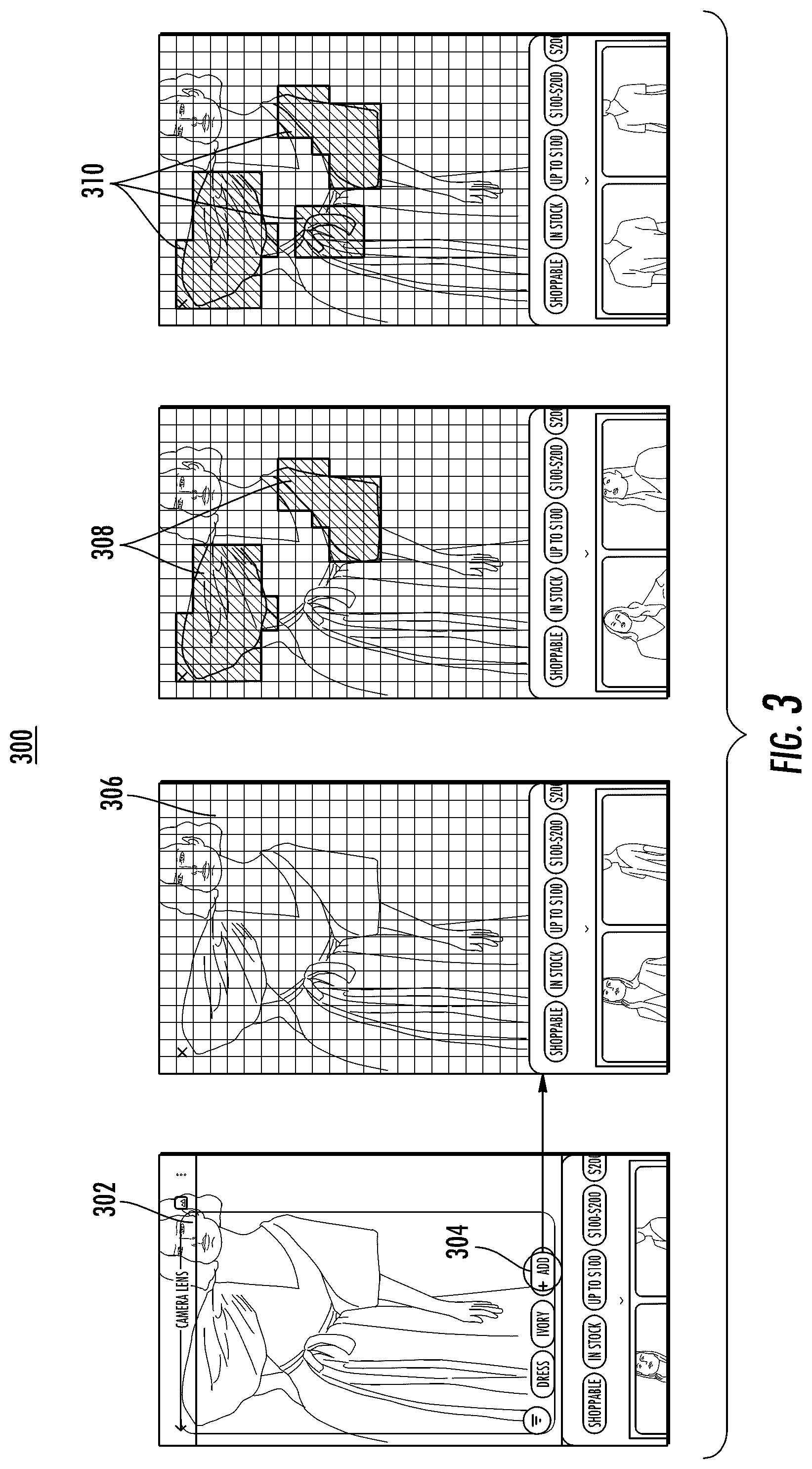 Patent US12361053 Figure 3 – Visual search via free-form visual feature selection