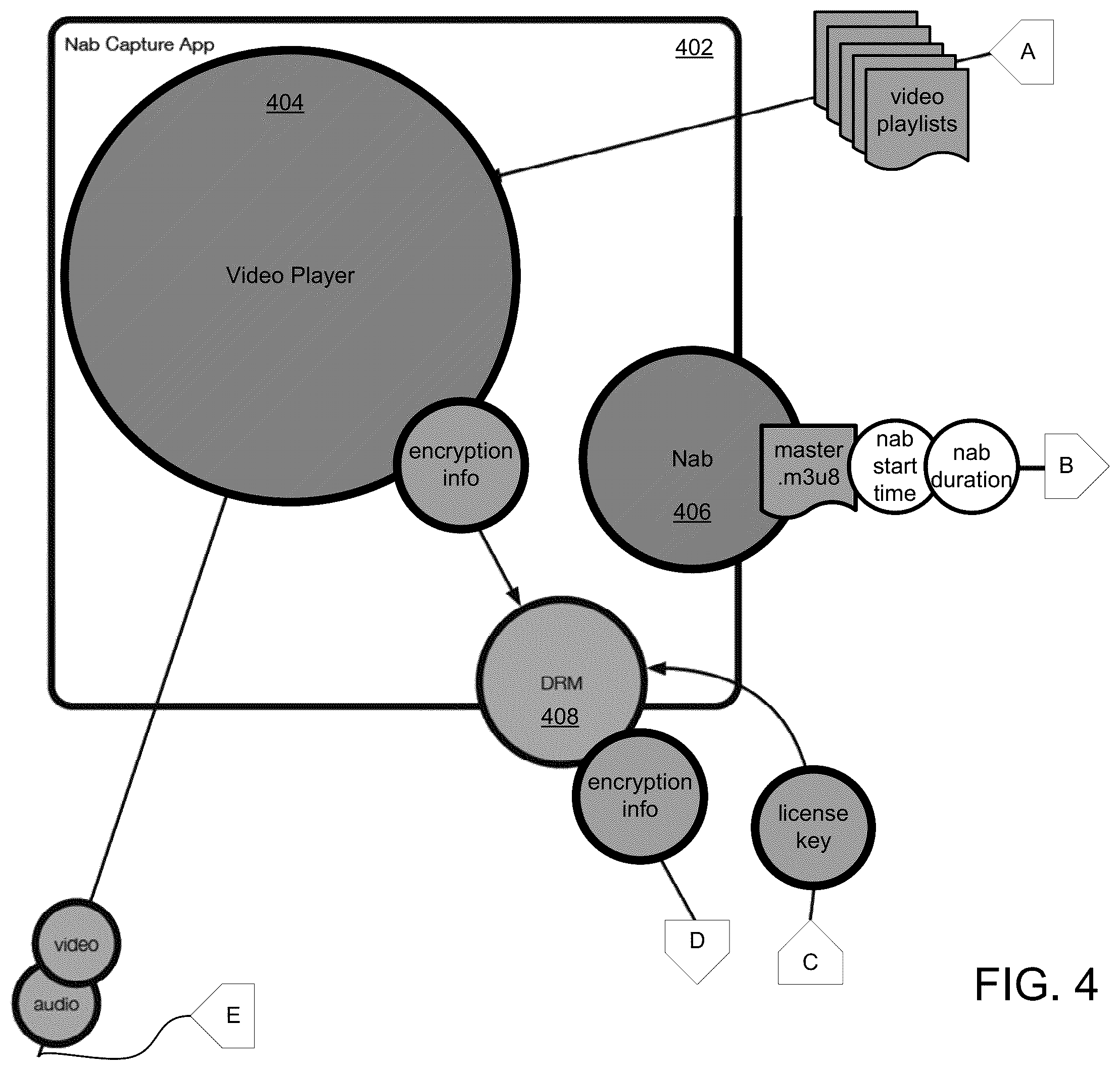 Patent US12361062 Figure 4 – Selecting and sharing content