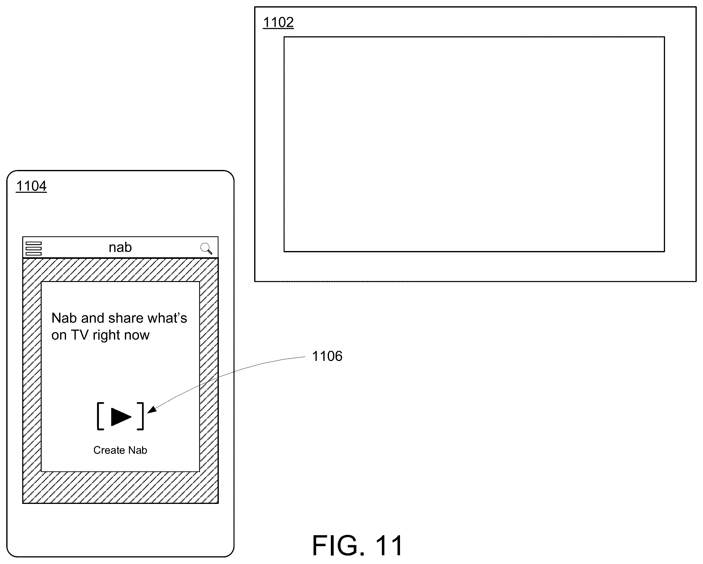 Patent US12361062 Figure 11 – Selecting and sharing content
