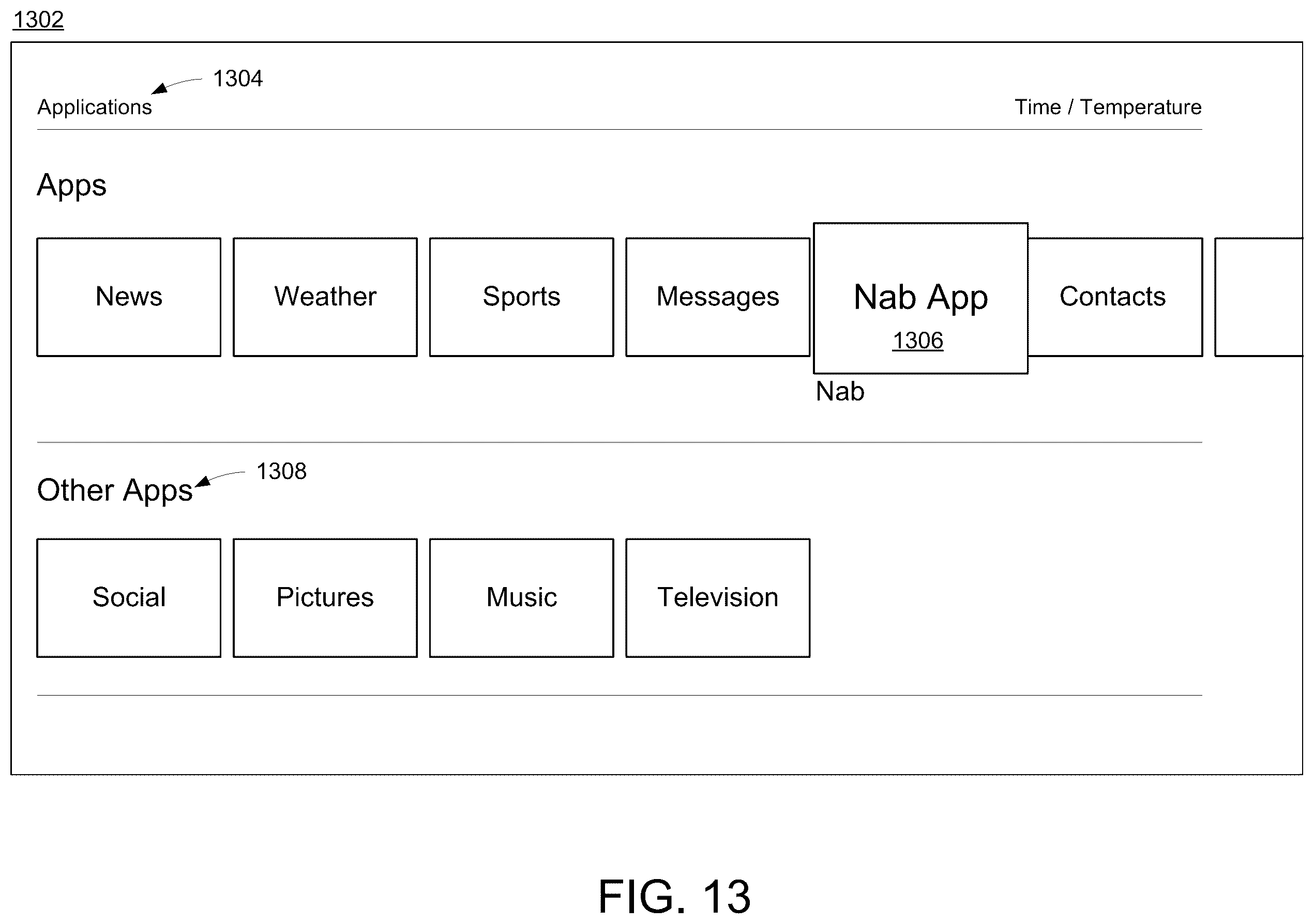 Patent US12361062 Figure 13 – Selecting and sharing content