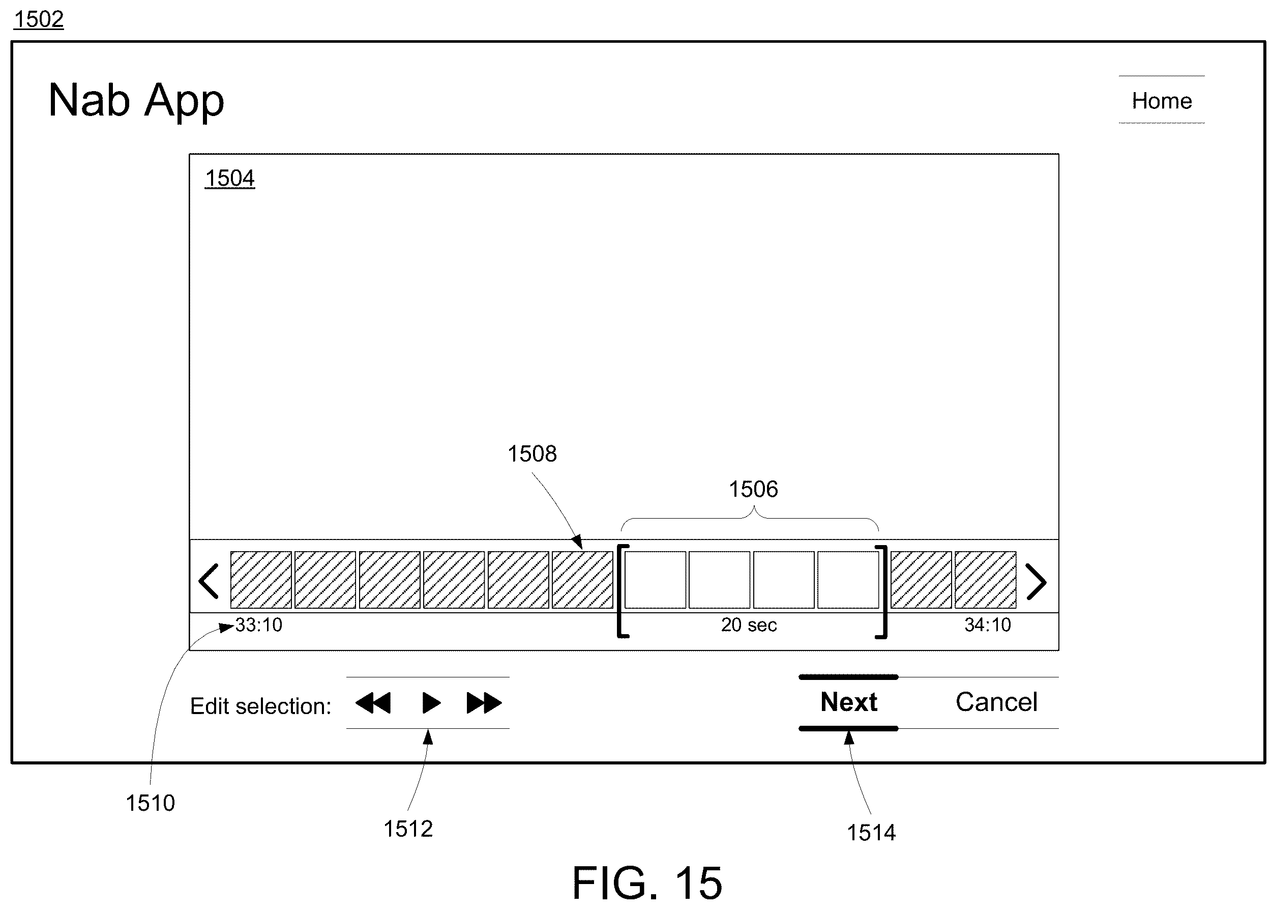 Patent US12361062 Figure 15 – Selecting and sharing content