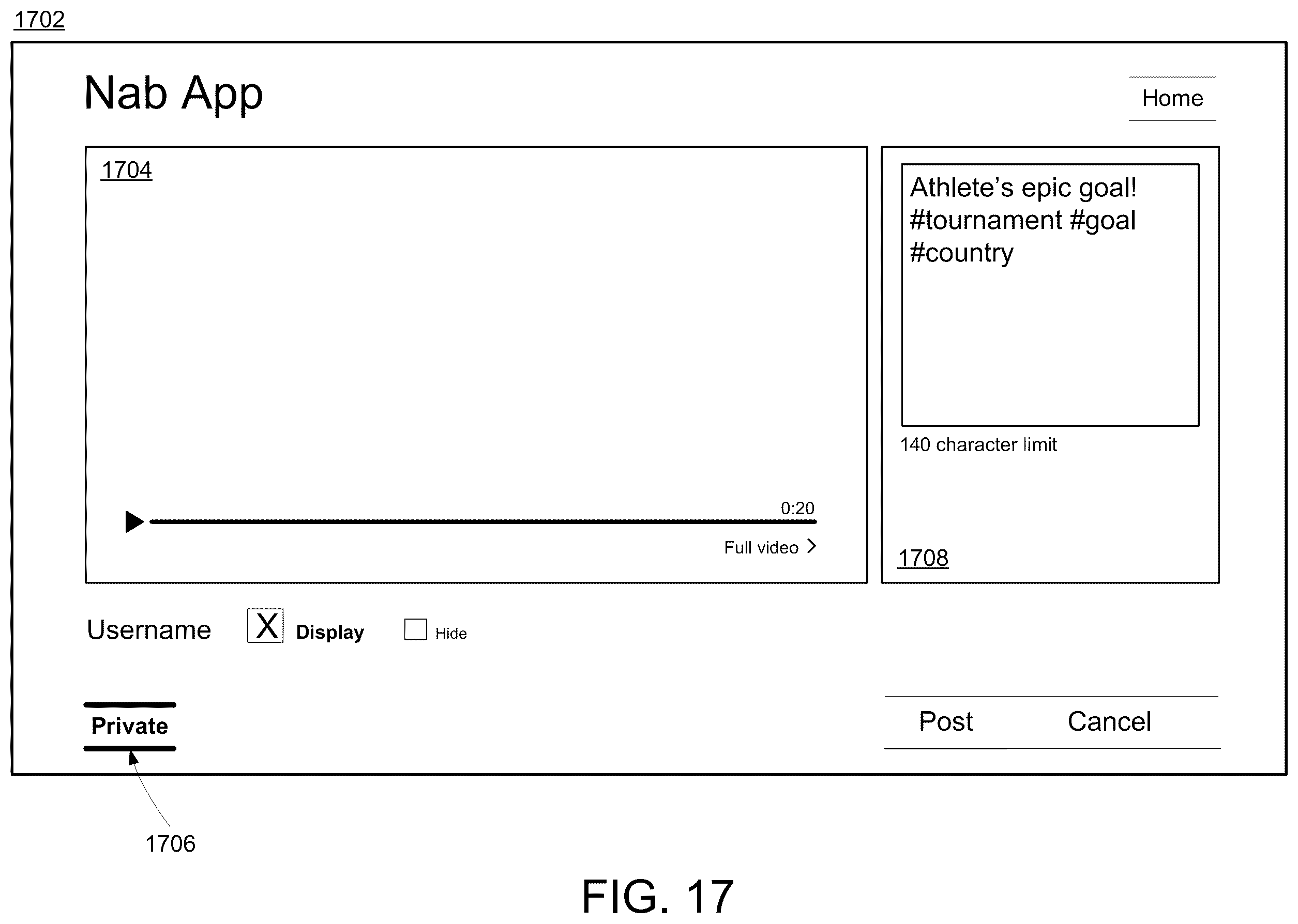 Patent US12361062 Figure 17 – Selecting and sharing content