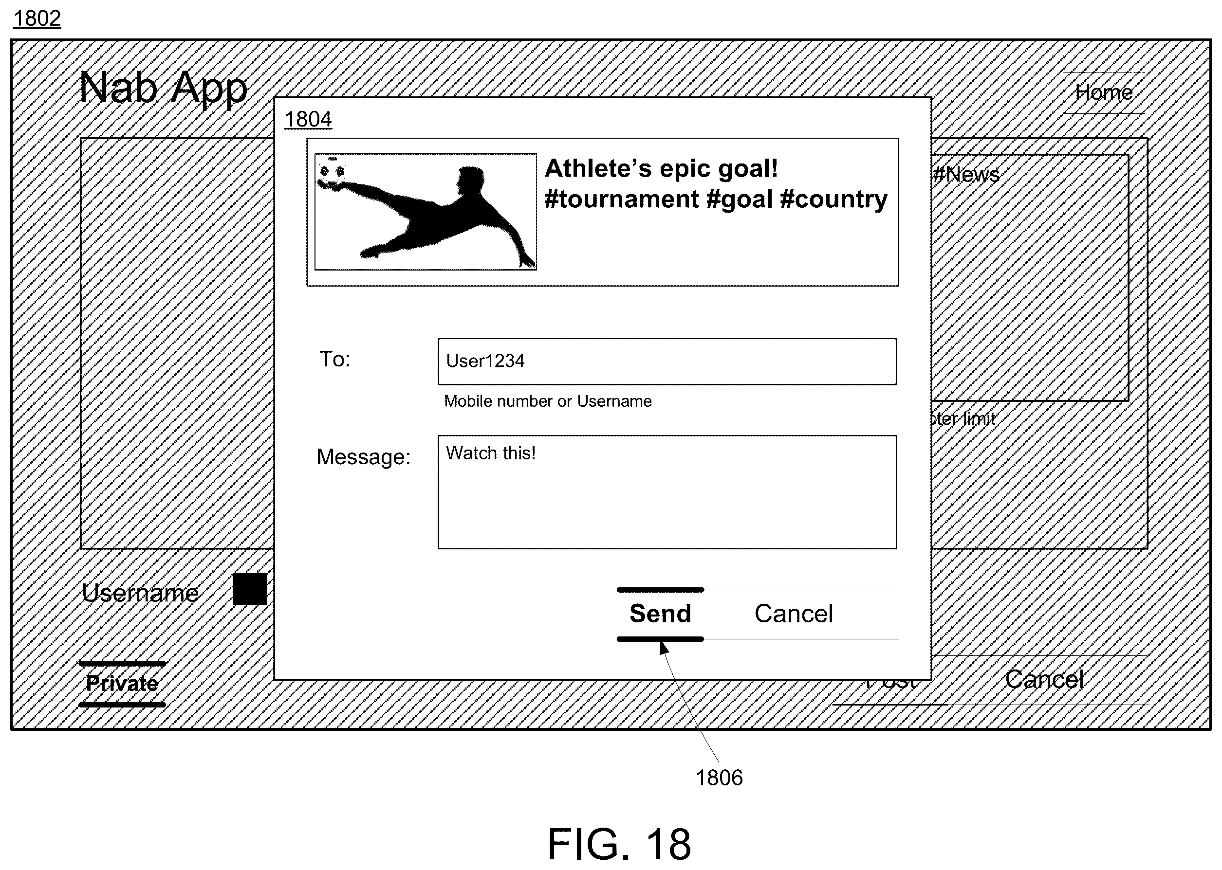 Patent US12361062 Figure 18 – Selecting and sharing content