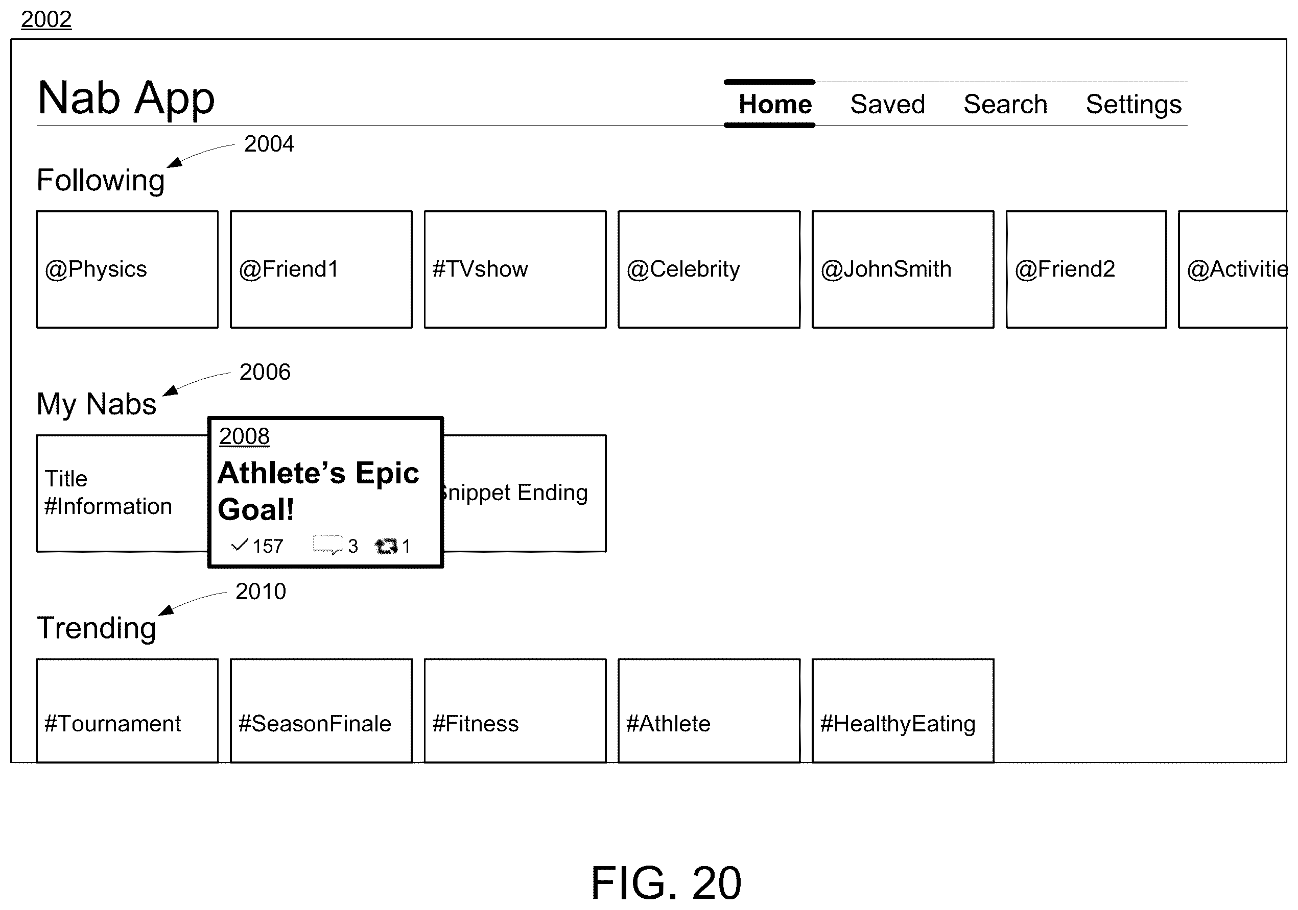 Patent US12361062 Figure 20 – Selecting and sharing content