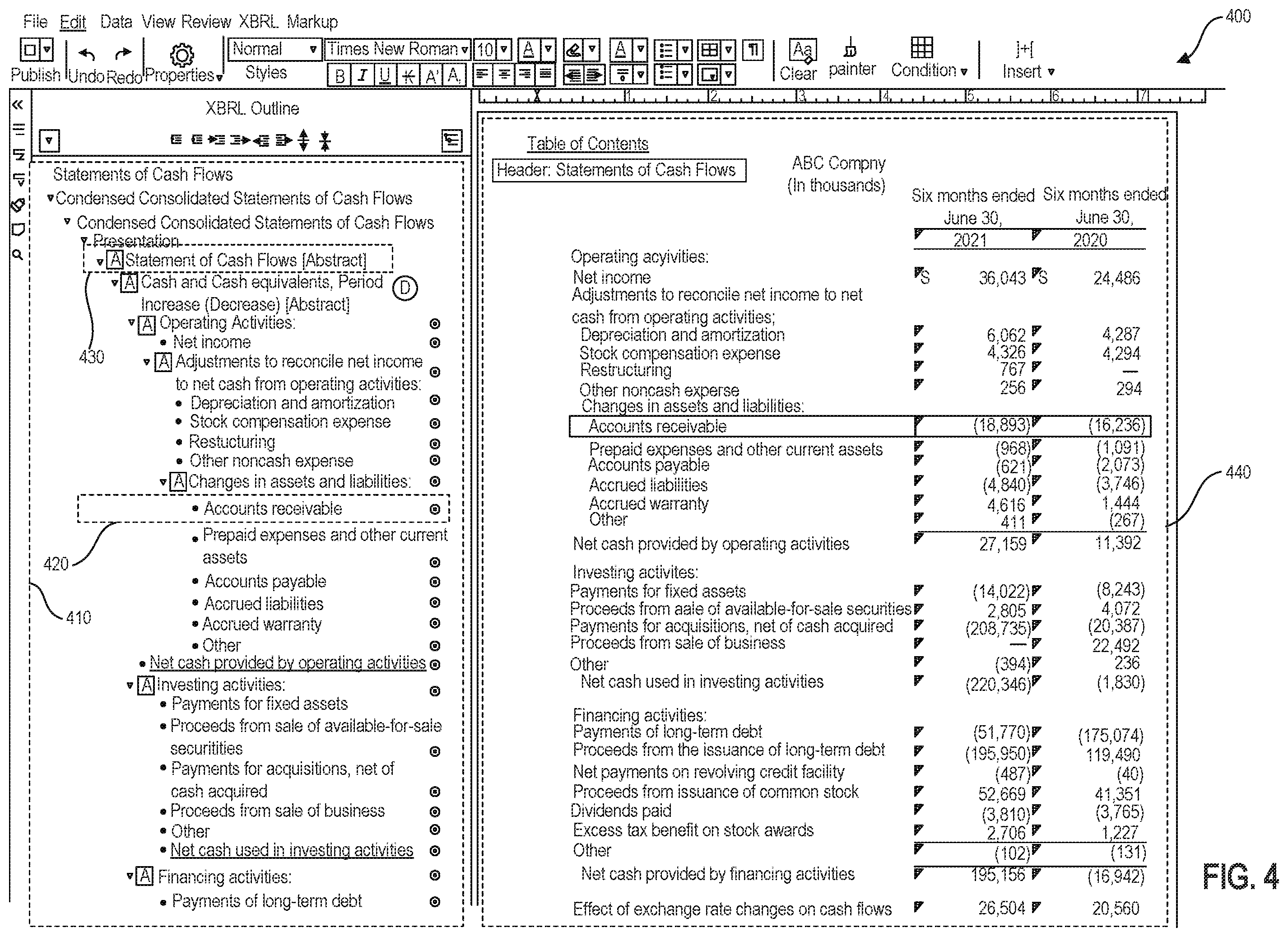 Patent US12361064 Figure 4 – Systems and methods for XBRL tag outlier detection