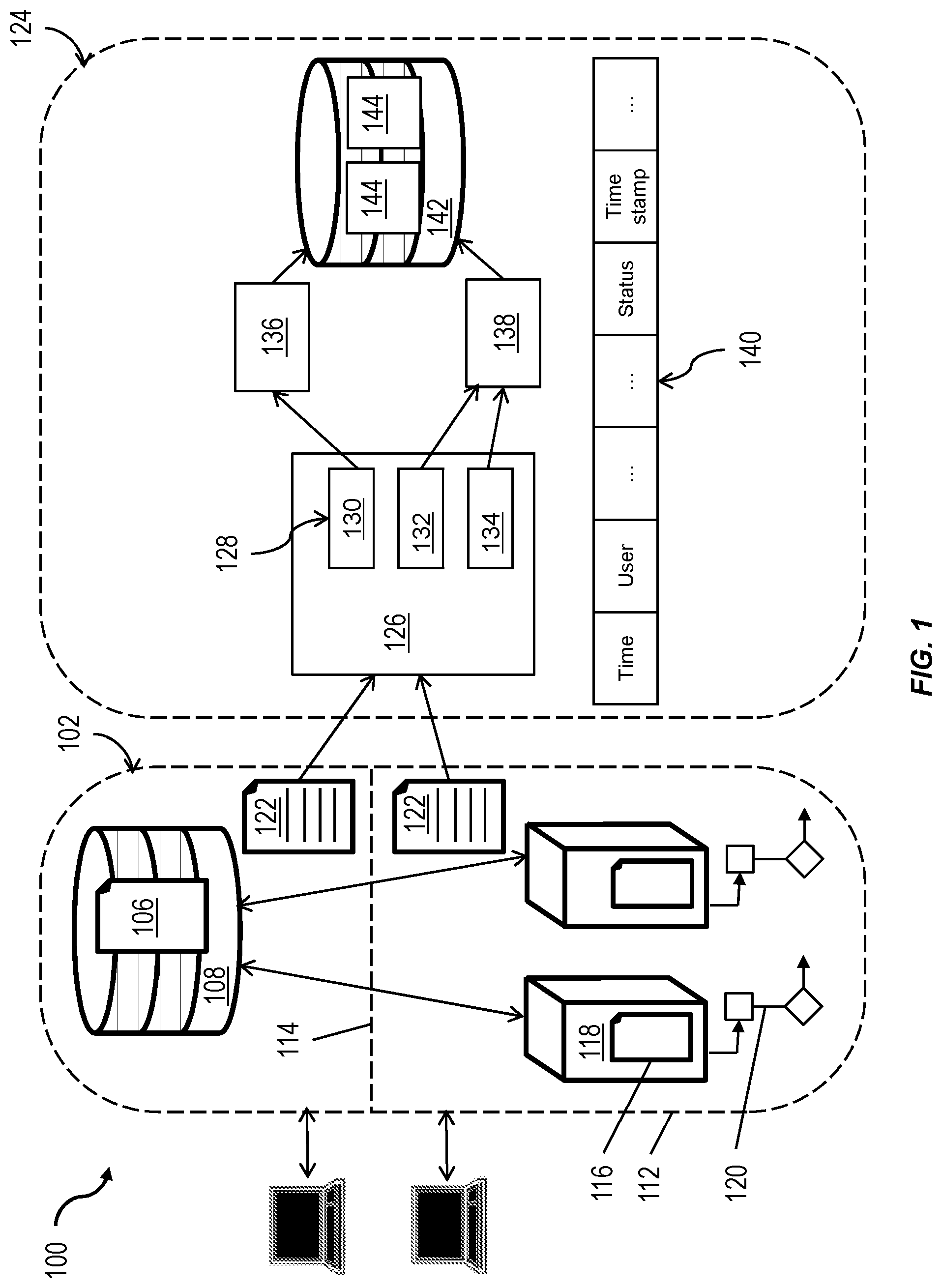 Patent US12361081 Figure 1 – Providing access with separate authentication to secure content in repositories